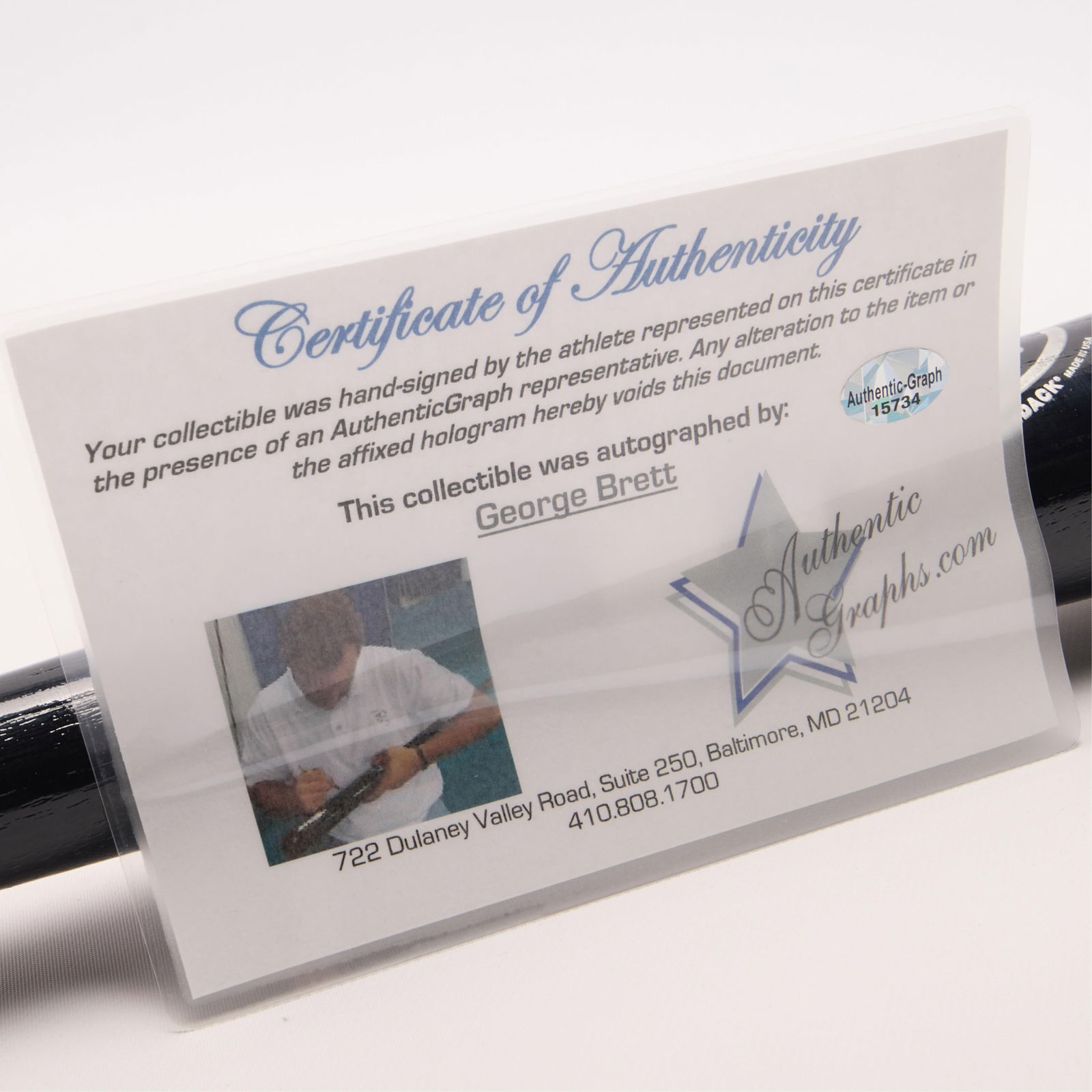 George Brett Signed Baseball Bat - 4