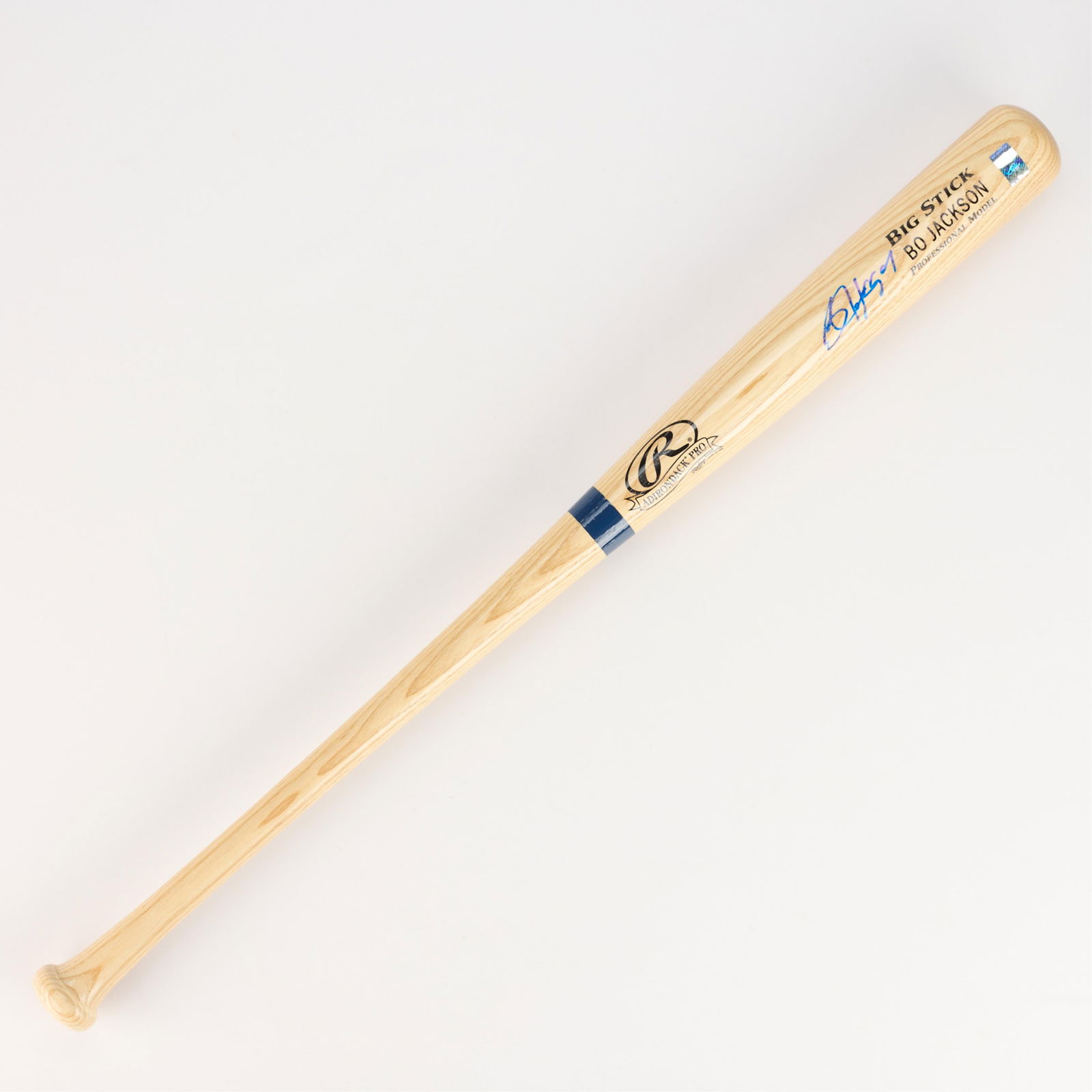 Bo Jackson Signed Rawlings Bat PSA/DNA: Rawlings Adirondack Big Stick professional model signed in blue sharpie. PSA/DNA: Z33726. Bat length: 34 in.