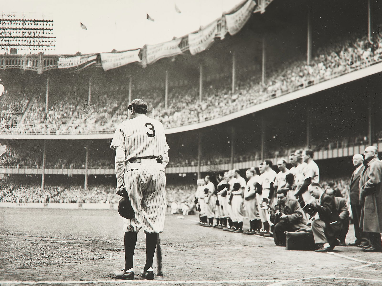 Nat Fein "The Babe Bows Out, June 13, 1948" Photo (1 of 5)