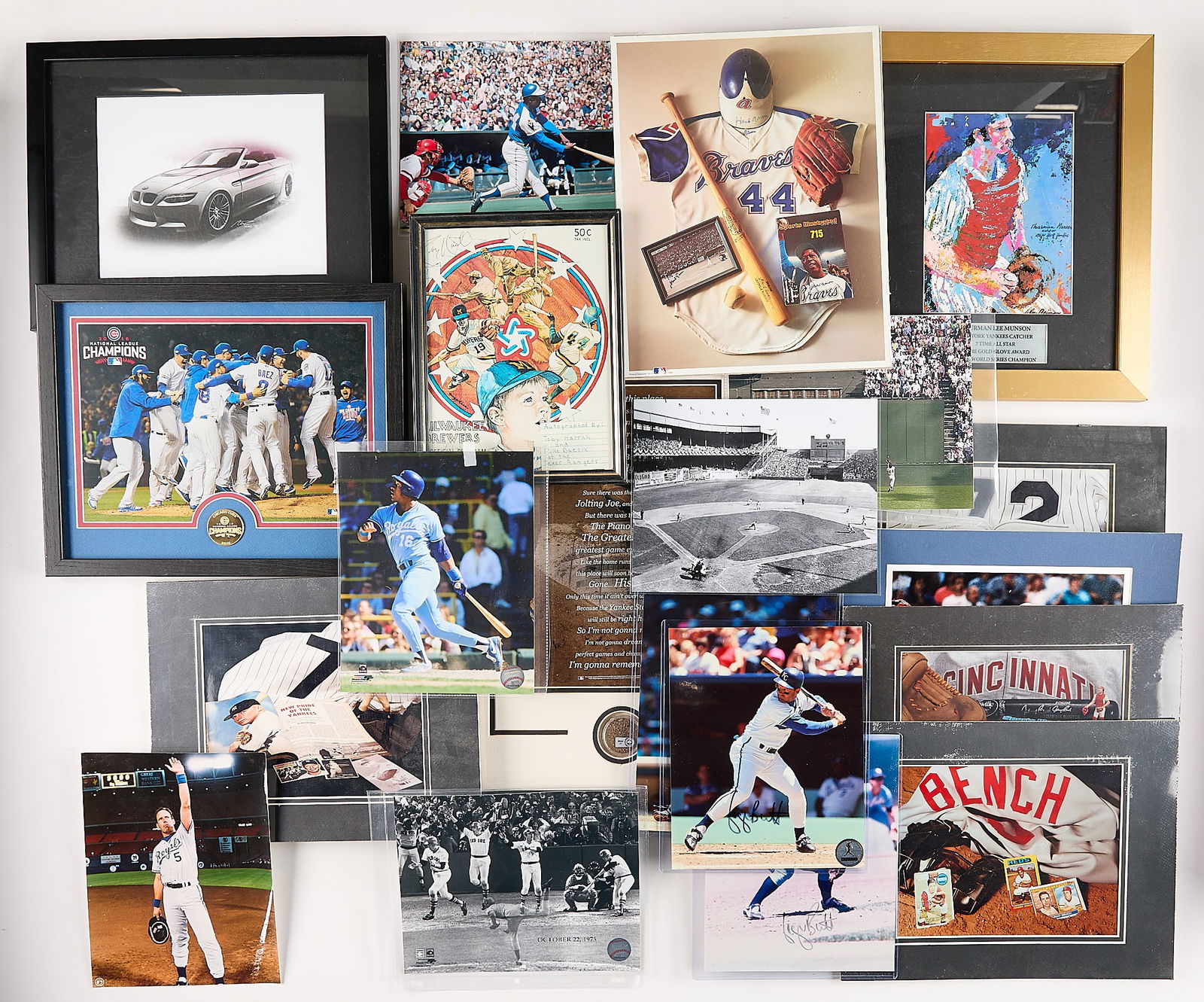 Large Lot Baseball Photographs - Some Signed (1 of 11)