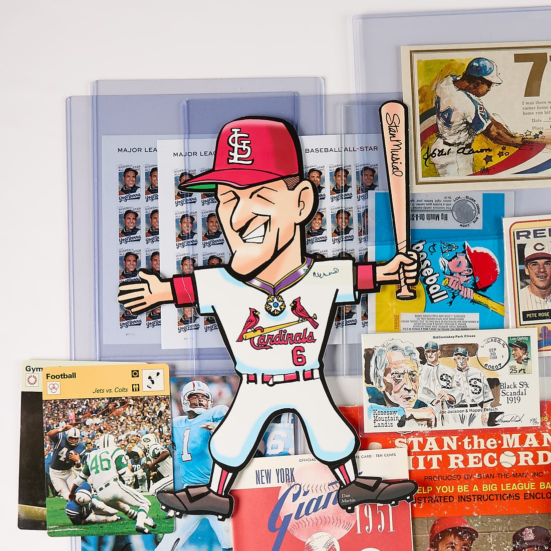 Assorted Baseball Ephemera Incl. Musial, Bench - 2