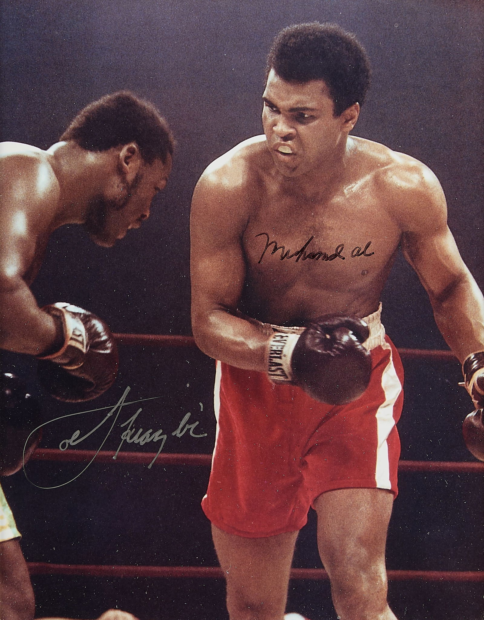 Muhammad Ali Joe Frazier Boxer Photo Signed (1 of 4)