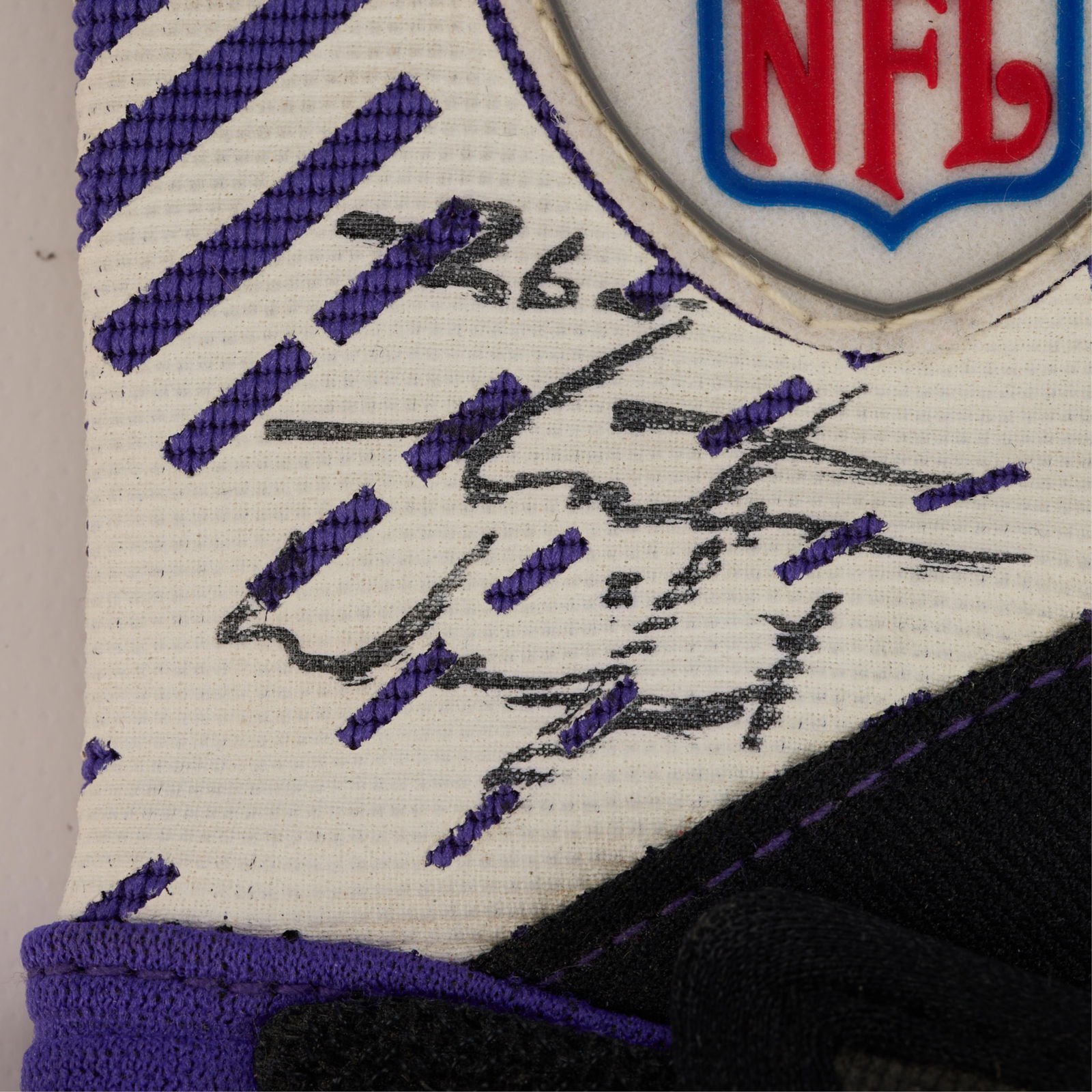 3 Signed Vikings Used Gloves - 3