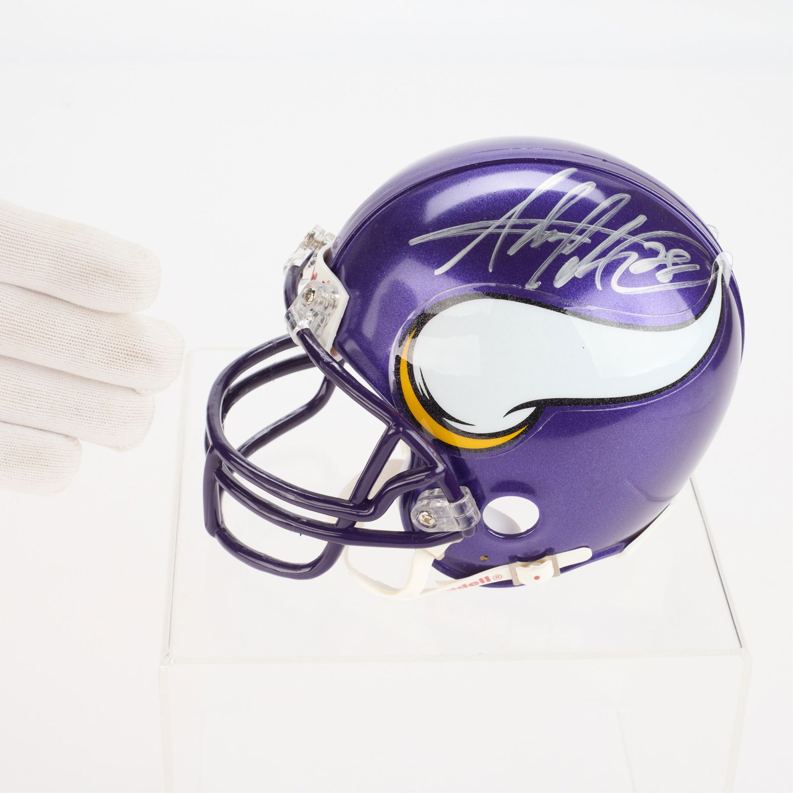 Adrian Peterson Vikings Mini Helmet Signed (1 of 8)