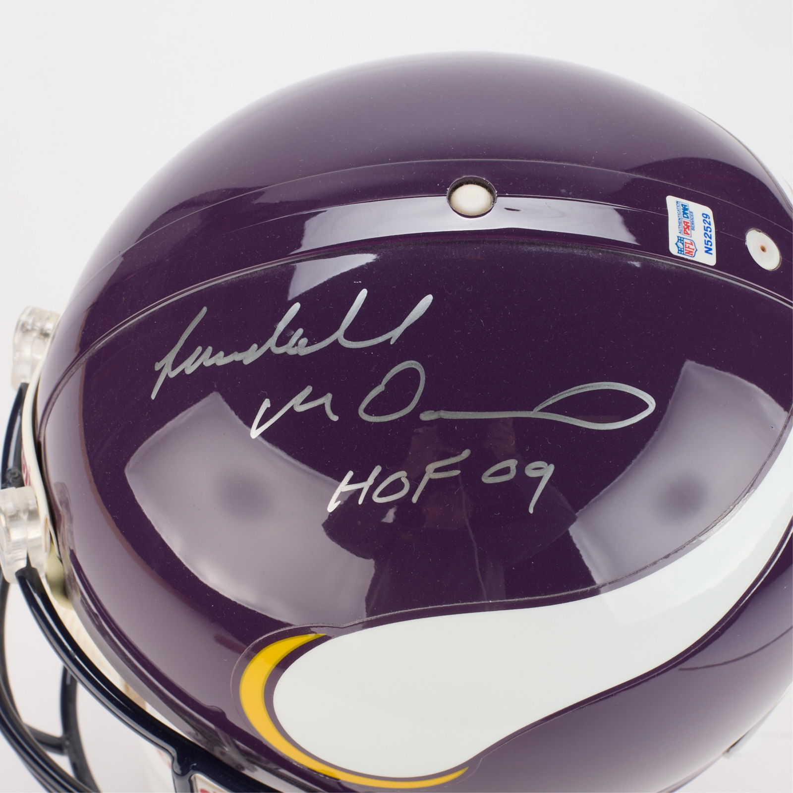 Randall McDaniel Vikings Helmet Signed - 2
