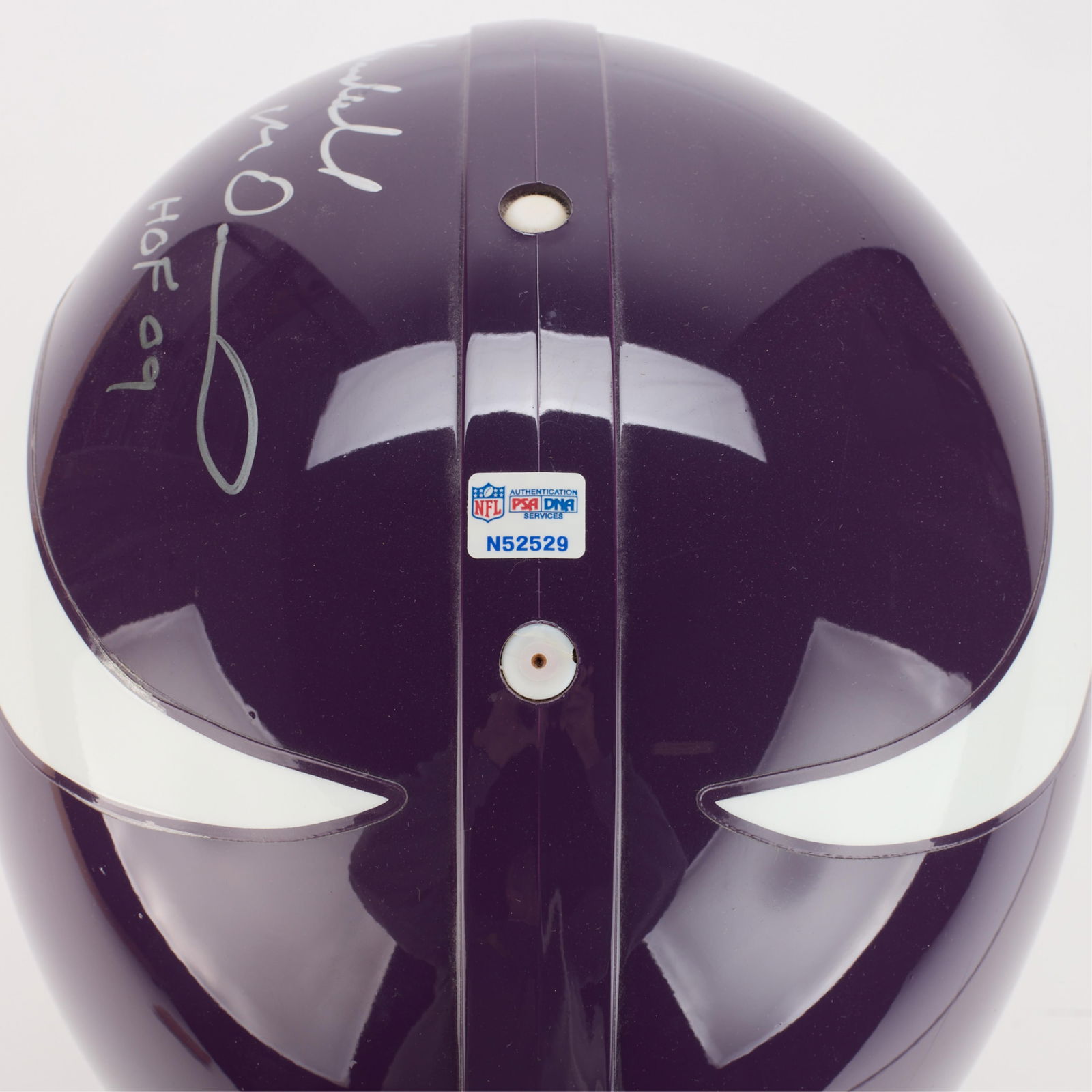 Randall McDaniel Vikings Helmet Signed - 4