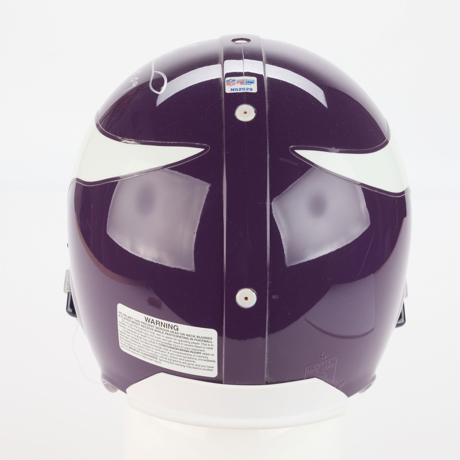 Randall McDaniel Vikings Helmet Signed - 5