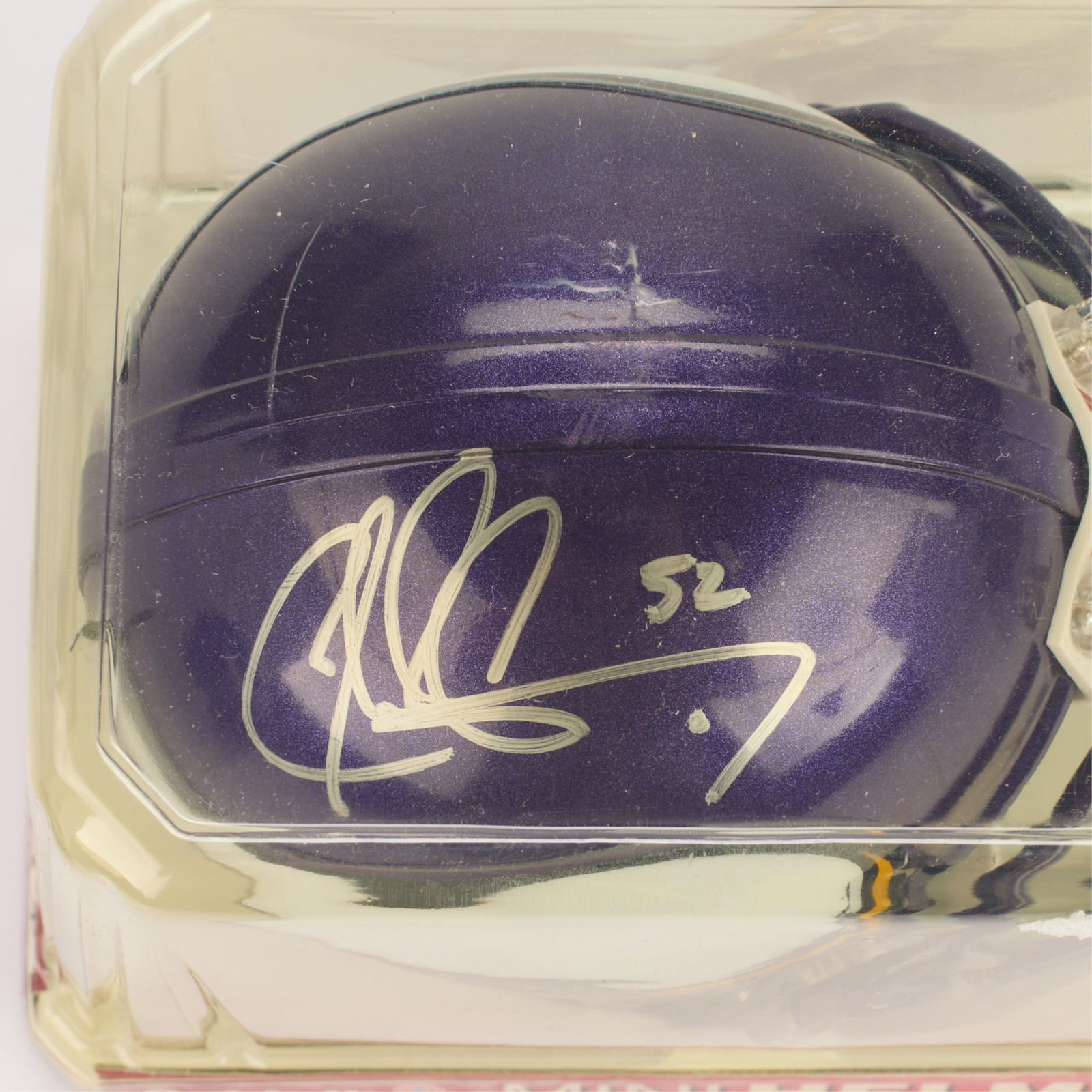 3 Signed Vikings Mini Helmets - 3