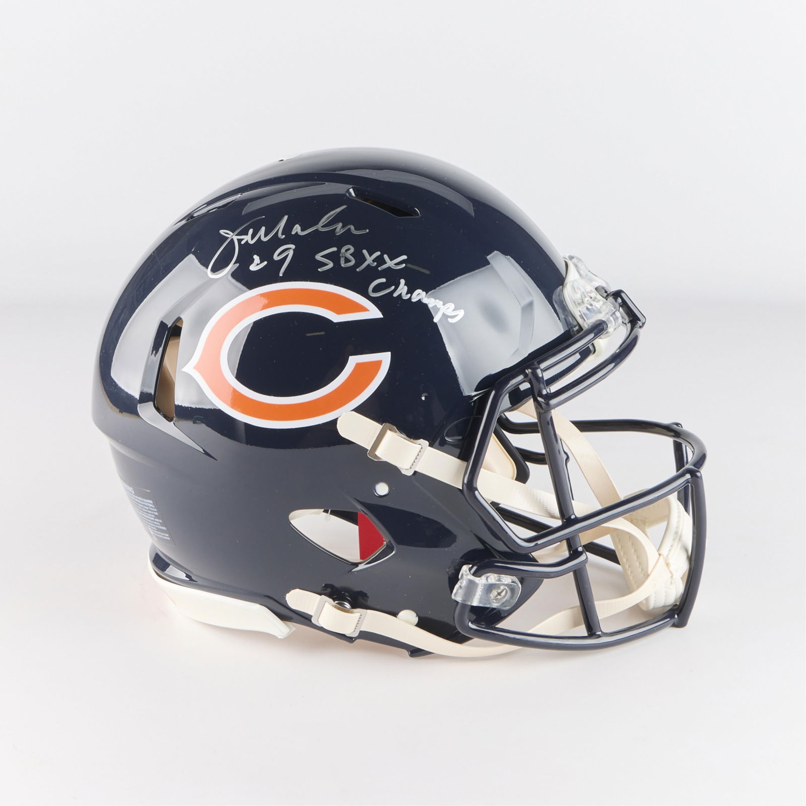Jim McMahon Signed Bears Helmet w/ Fan HQ COA (1 of 4)
