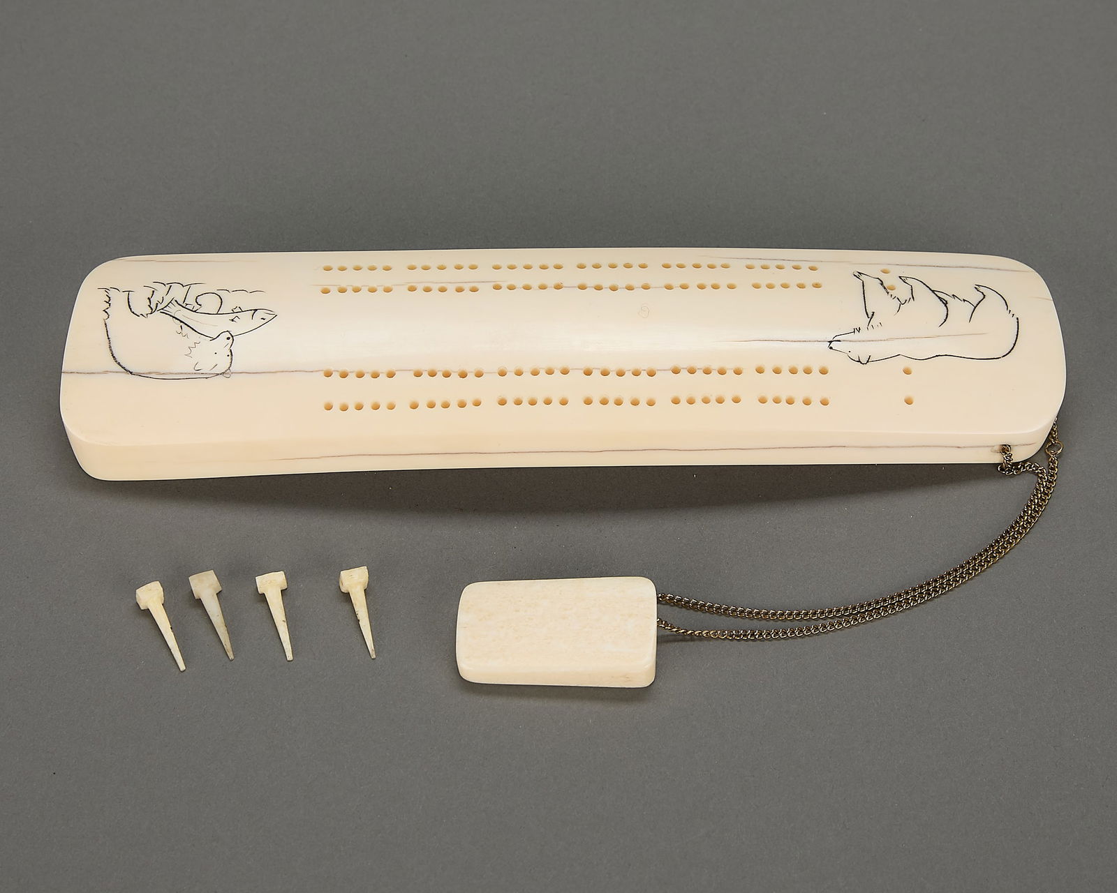 Tim Greene Inupiak Cribbage Board - 4