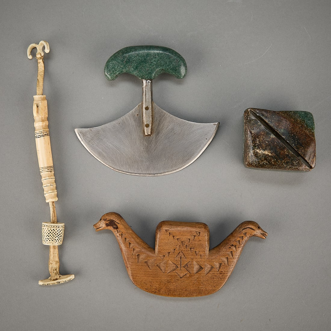 3 Indigenous Sewing & Folding Tools - 2