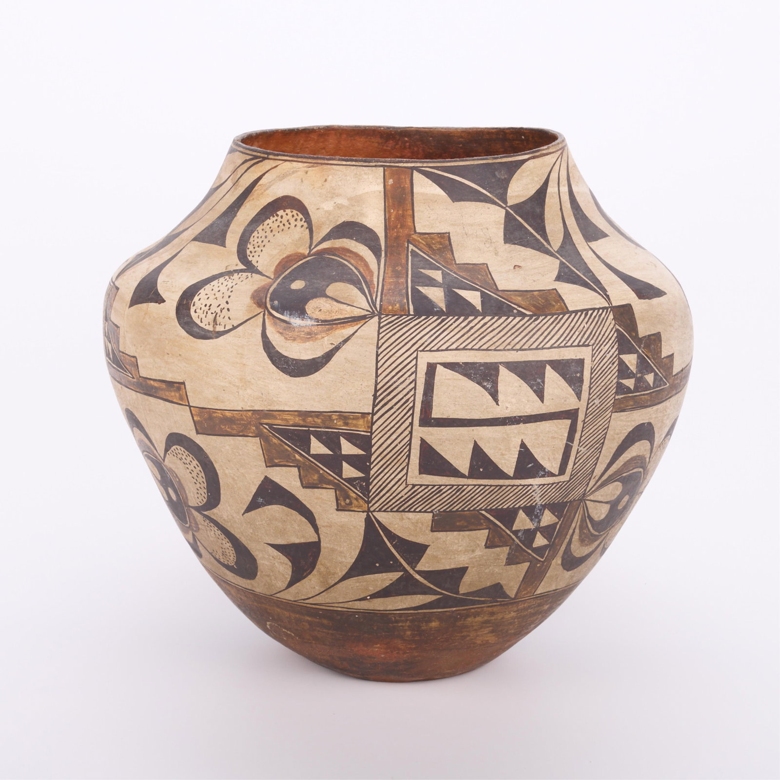 Laguna Polychrome Pottery Olla Jar ca. 1870-80 (1 of 5)