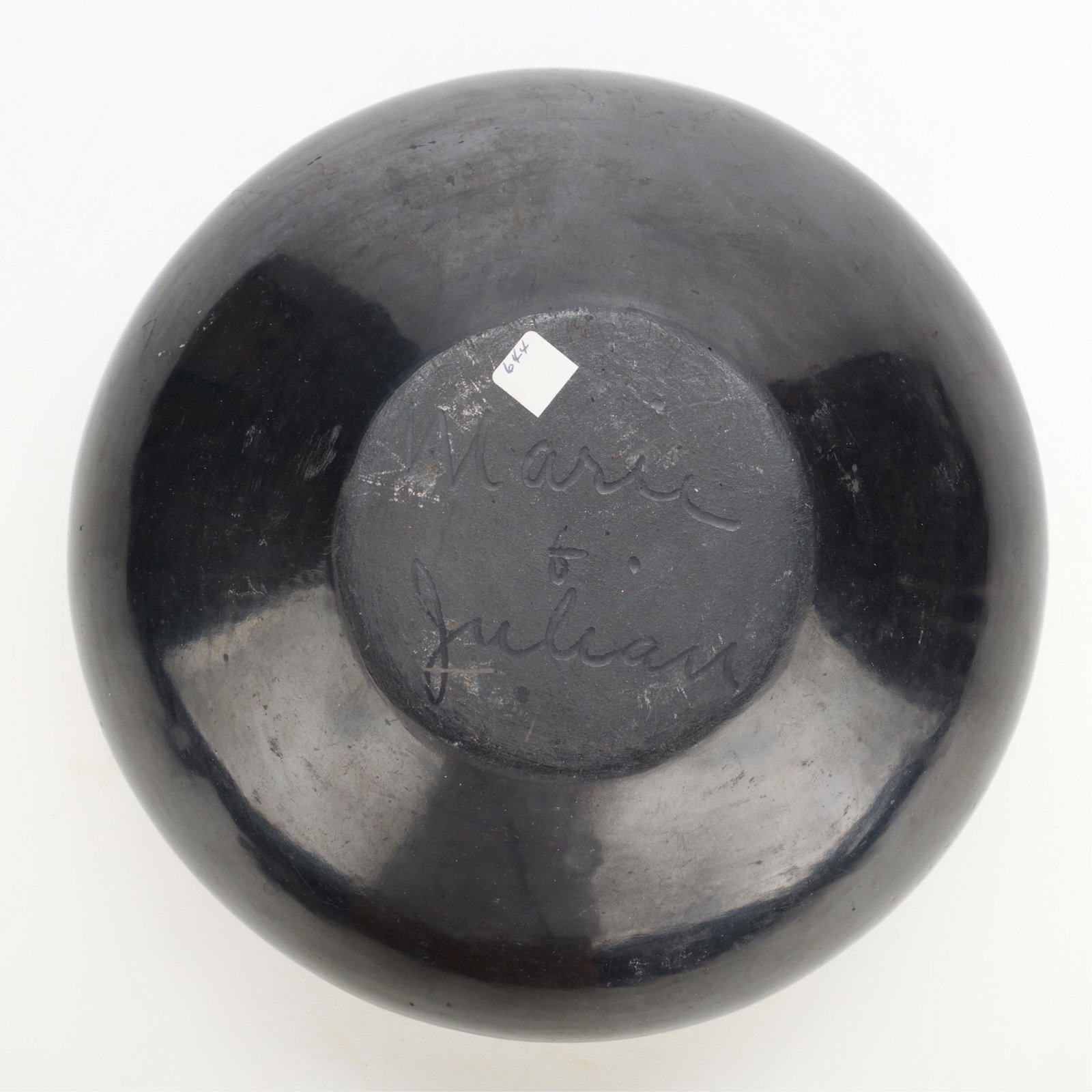 Maria Martinez San Ildefonso Pueblo Blackware Pot - 2