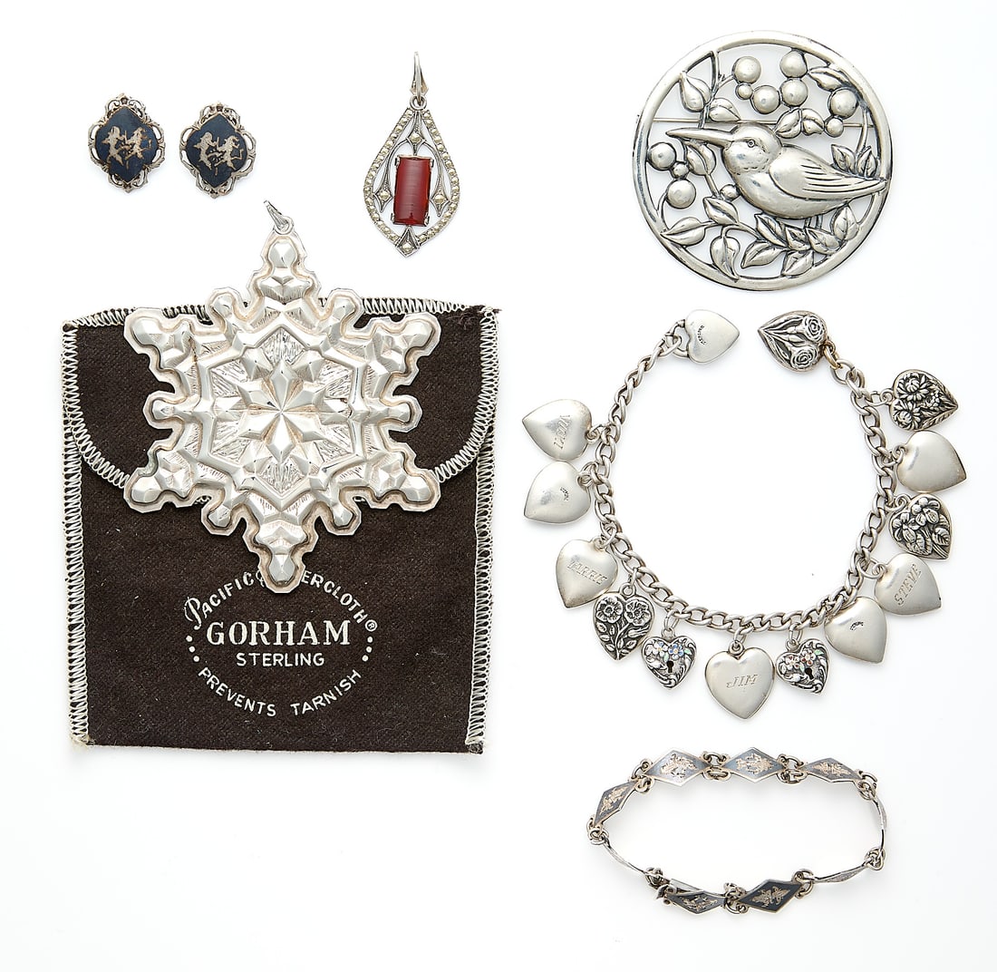 6 Pcs Sterling Silver Jewelry (1 of 2)