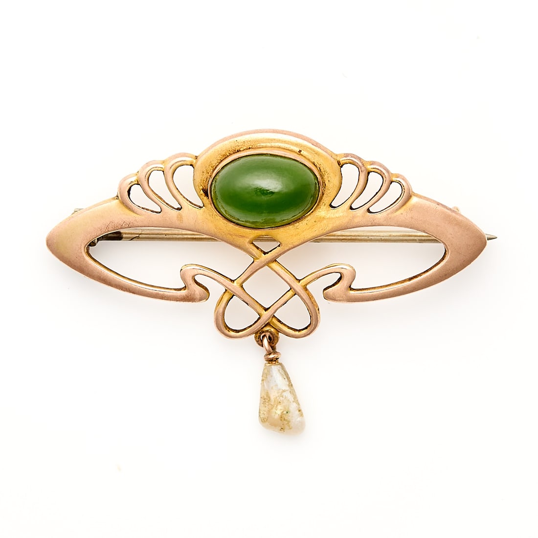 9ct Gold Art Nouveau Joseph H Barnet Brooch (1 of 2)