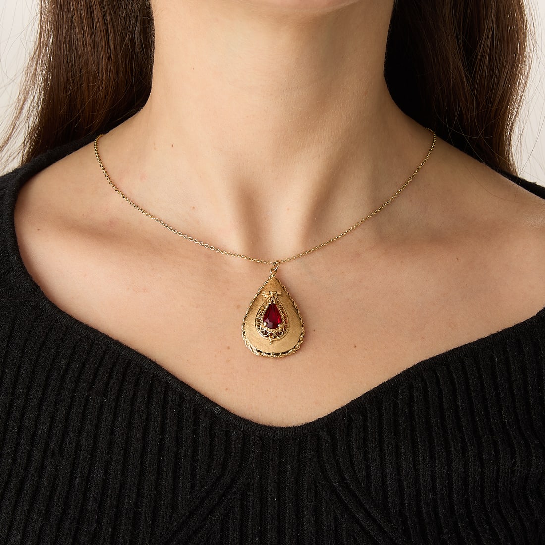 14k Yellow Gold Pendant - 2