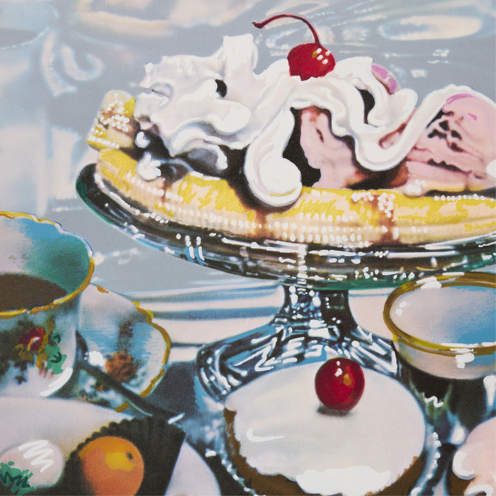 Audrey Flack "Banana Split Sundae" Lithograph - 2
