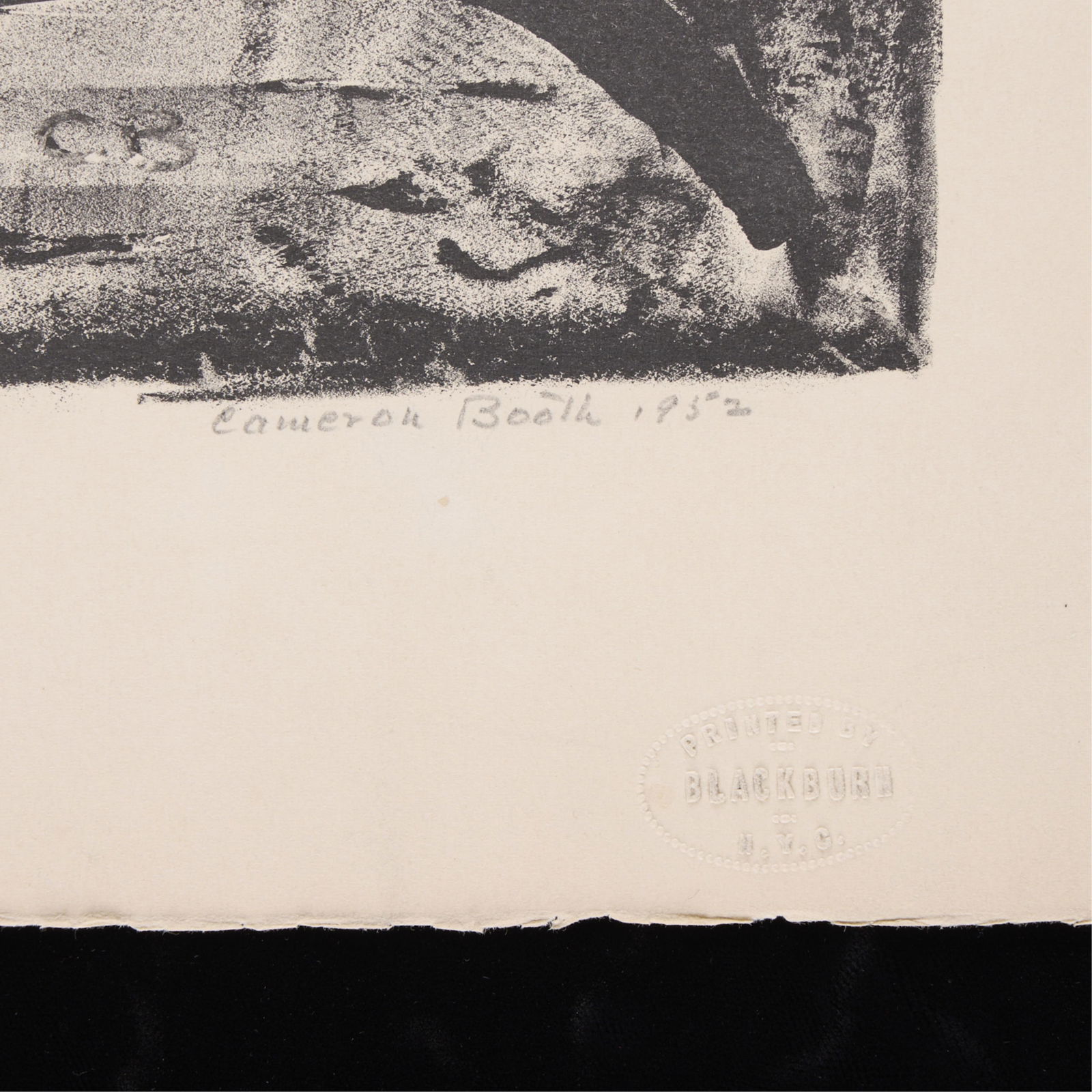 Cameron Booth Abstract Print 1952 - 3