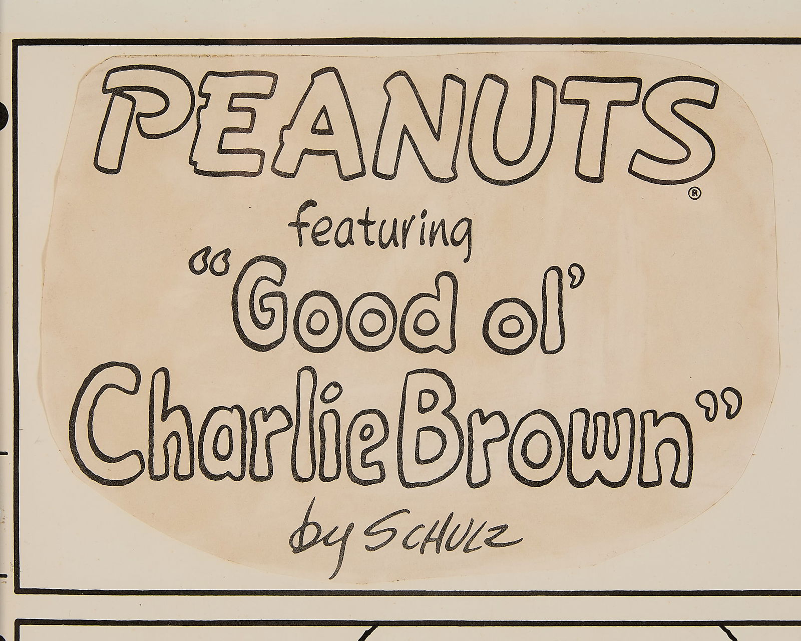 Schulz "Ho Hum Yawn" Charlie & Snoopy Comic - 3