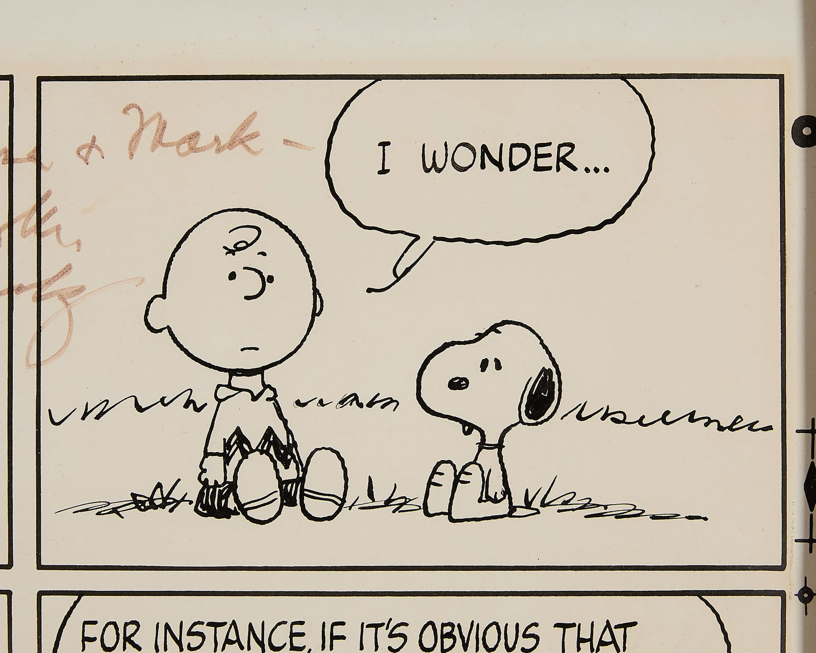 Schulz "Ho Hum Yawn" Charlie & Snoopy Comic - 8