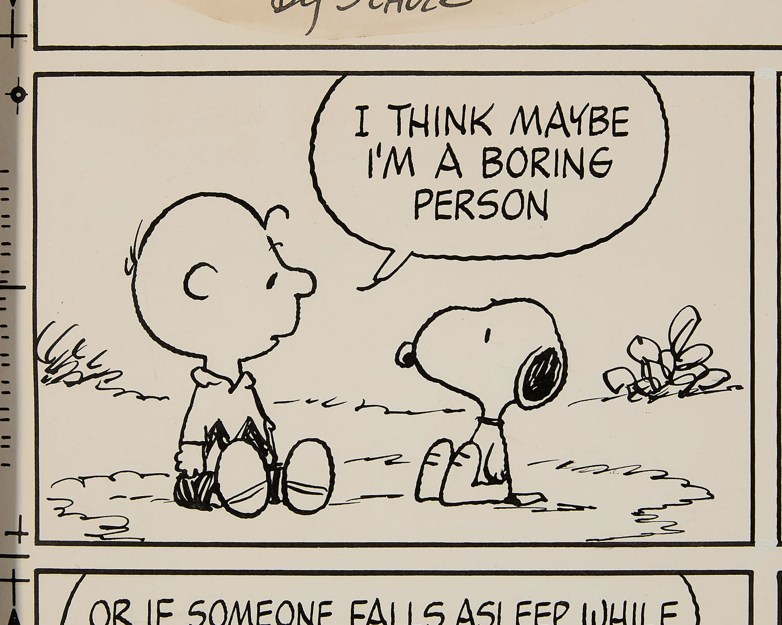 Schulz "Ho Hum Yawn" Charlie & Snoopy Comic - 9