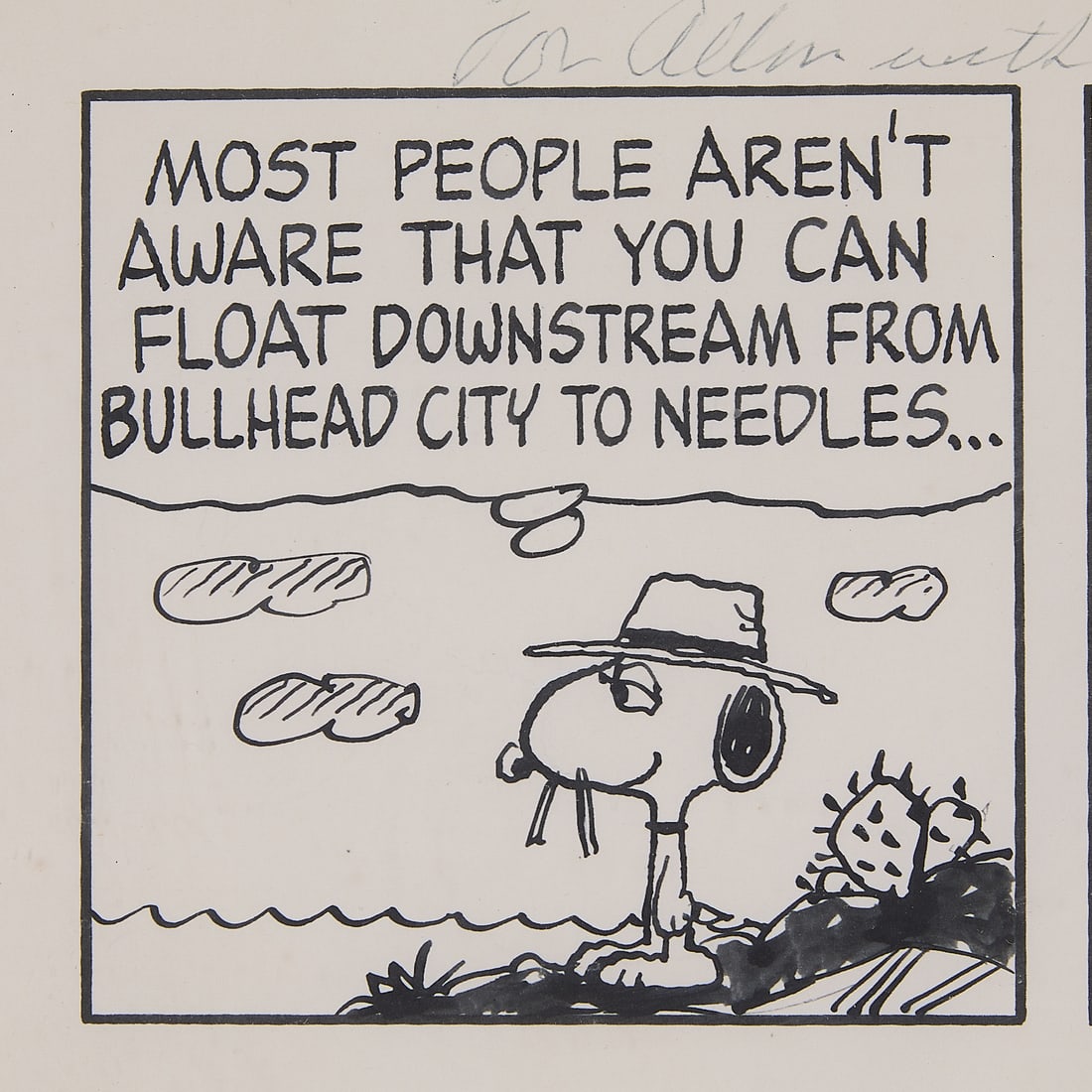 Charles Schulz Peanuts Comic Strip w/ Spike - 3