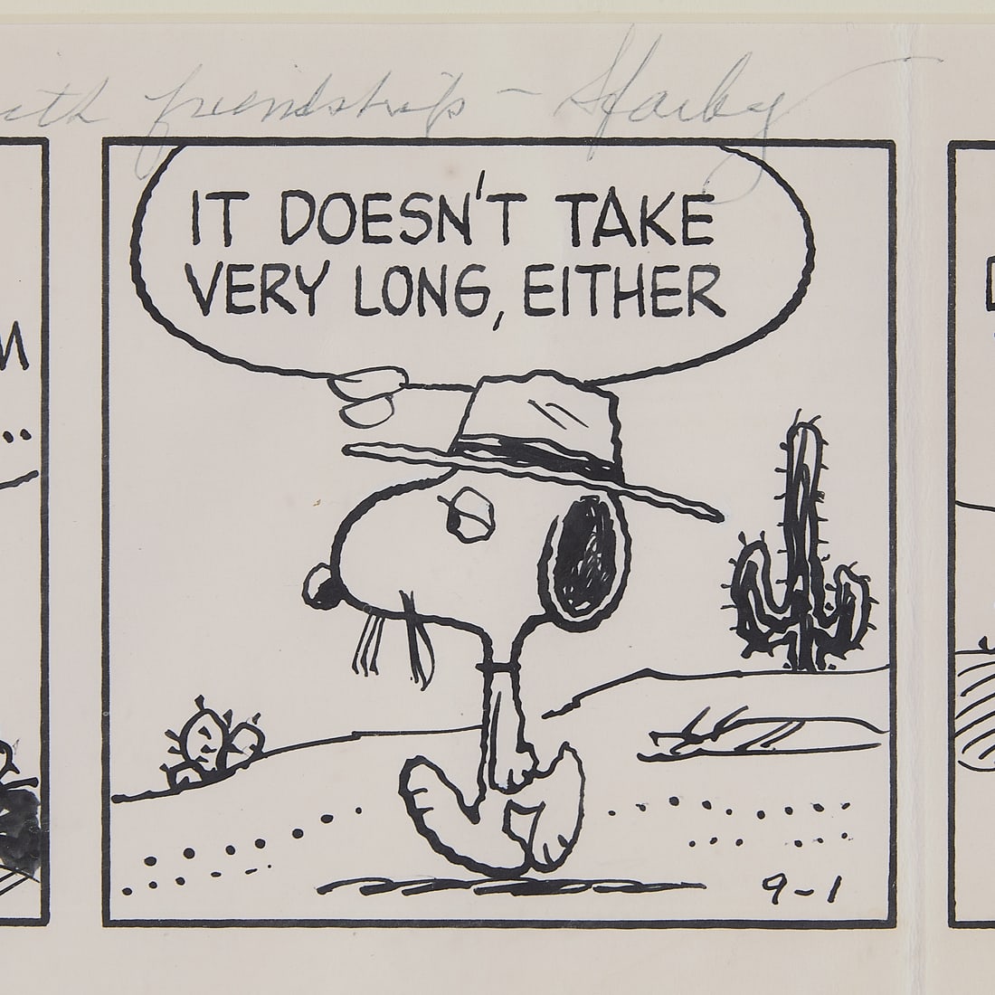 Charles Schulz Peanuts Comic Strip w/ Spike - 4