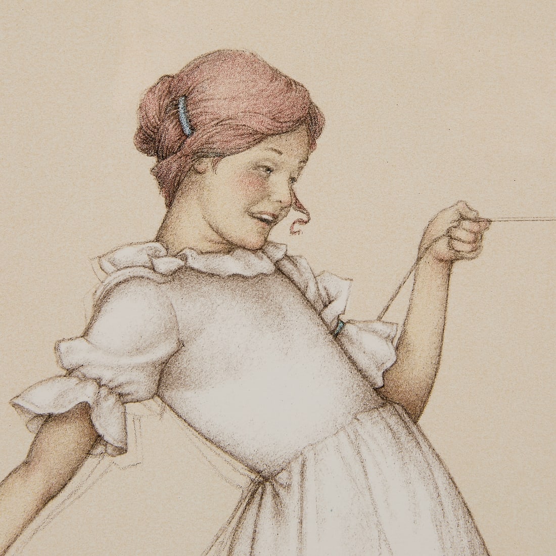 Michael Parkes "String Game" Stone Lithograph 2006 - 3