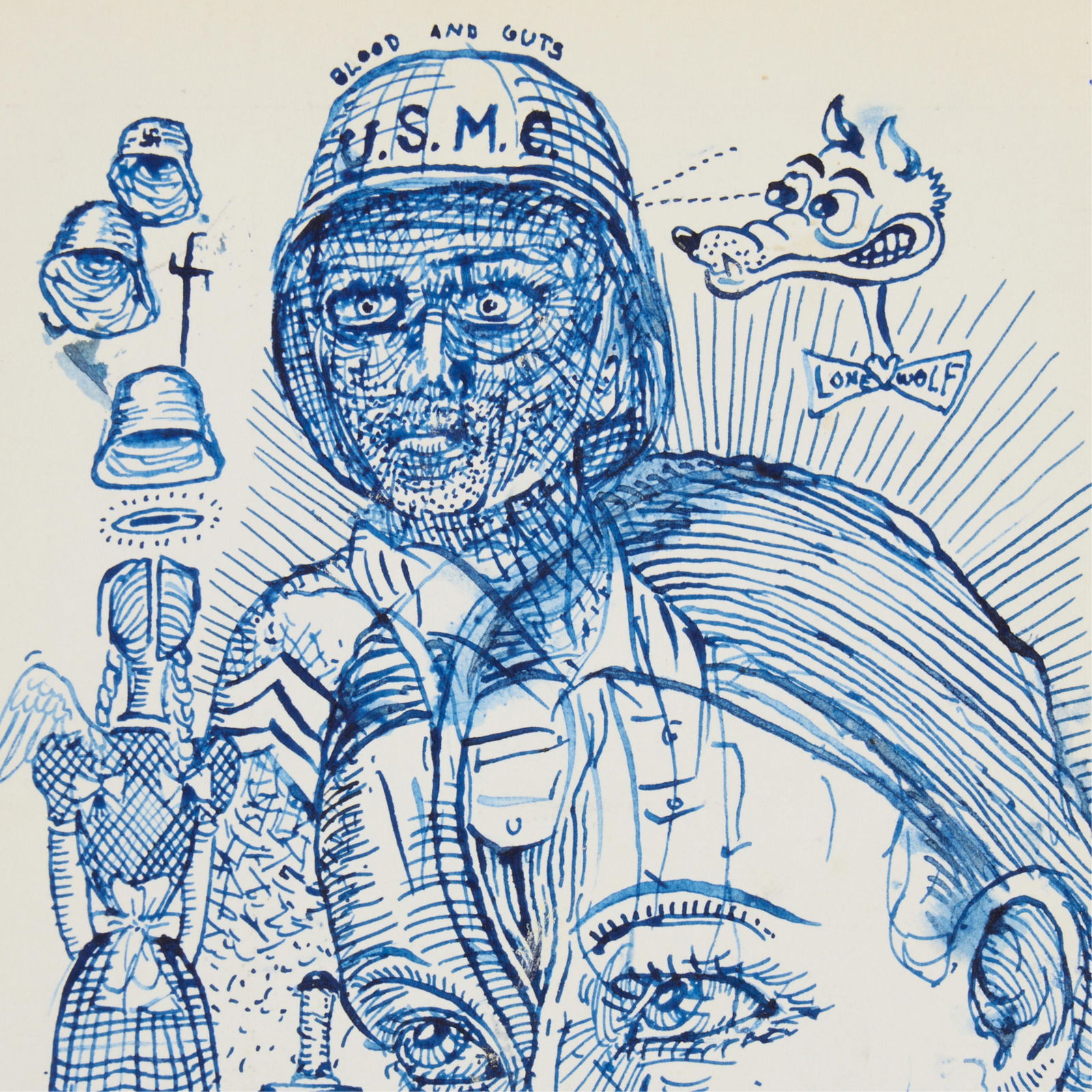 Expressionist Art Brut Drawing - 2