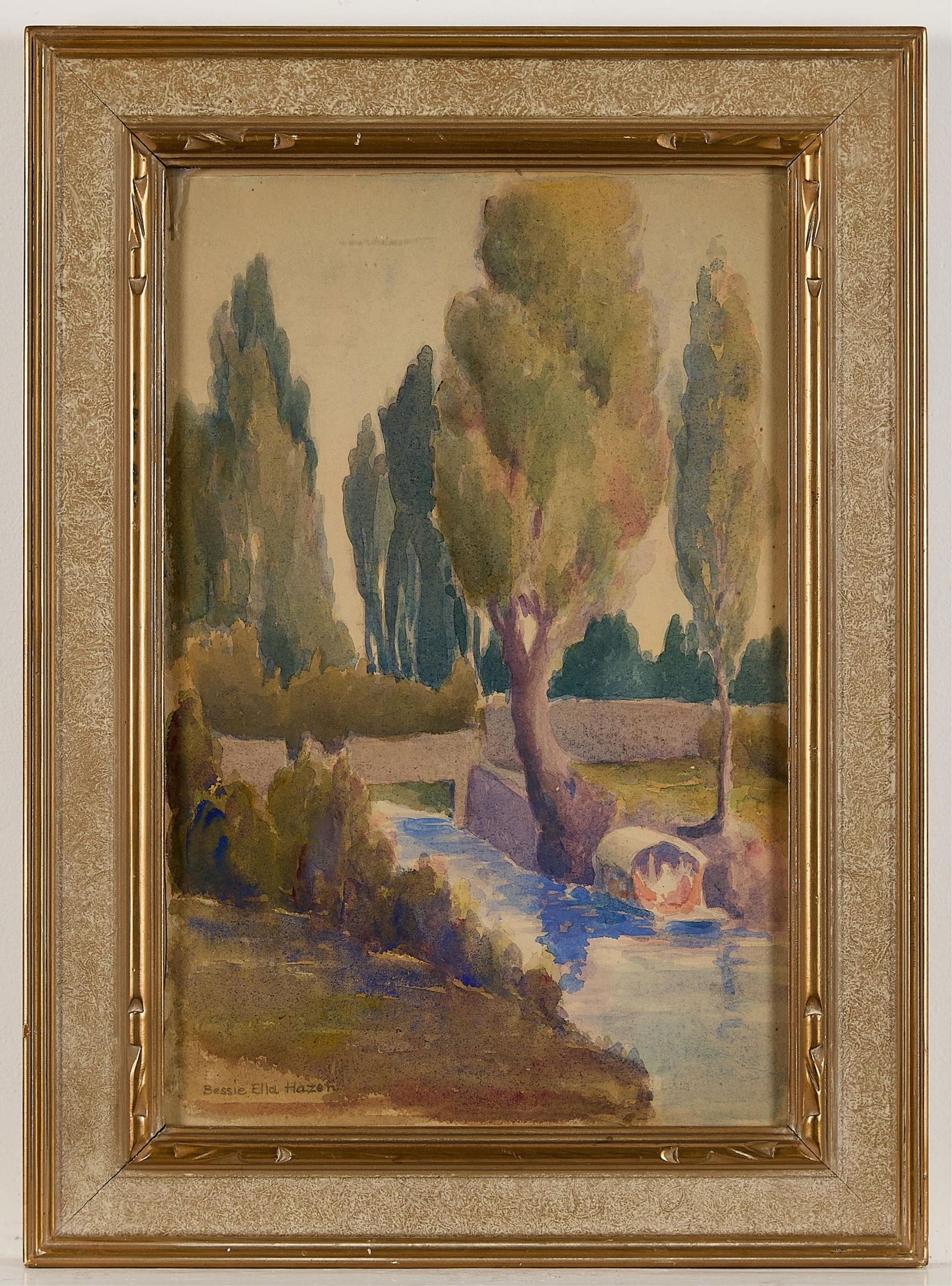 Bessie Ella Hazen California Landscape Watercolor (1 of 5)