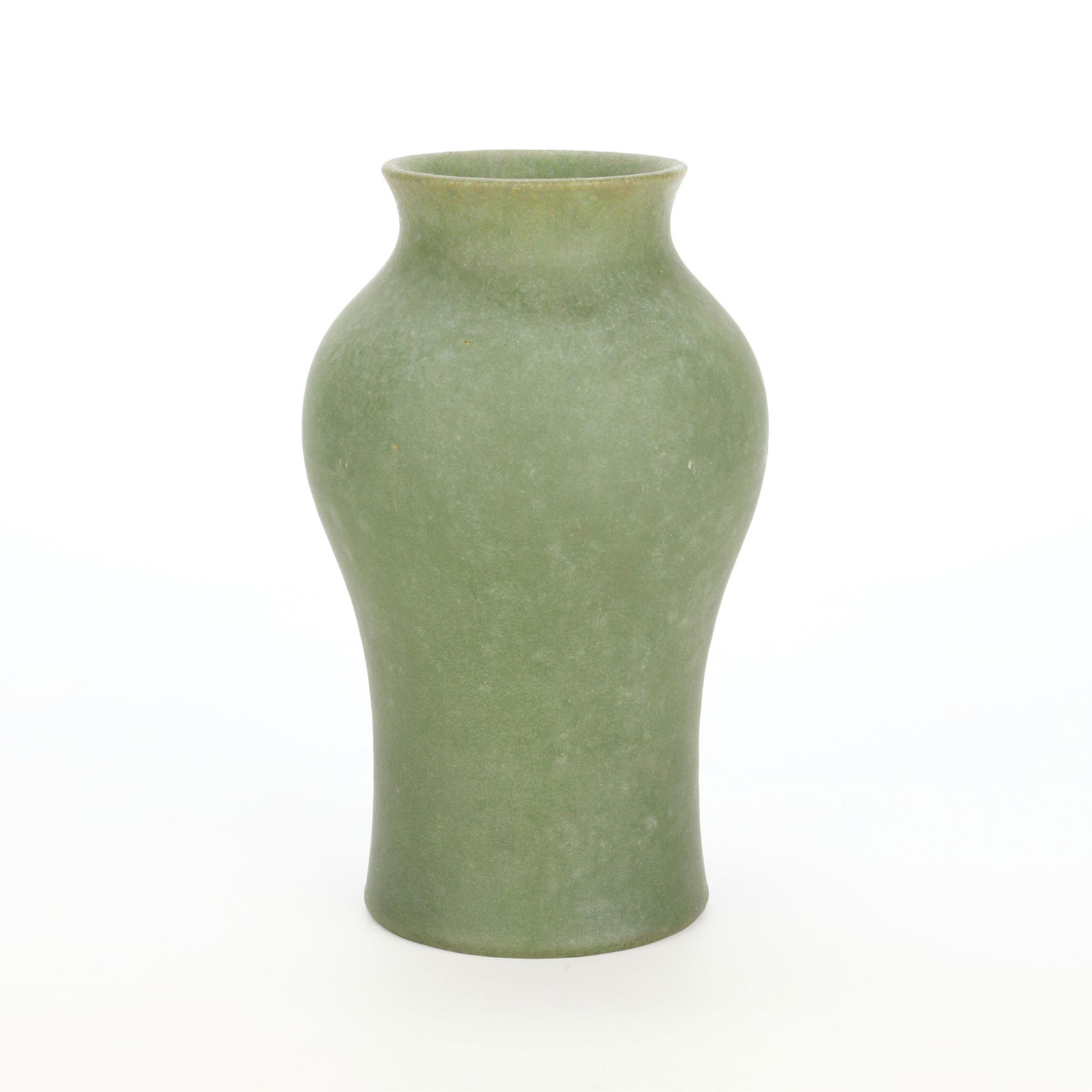 Merrimac Arts & Crafts Matte Green Pottery Vase (1 of 5)