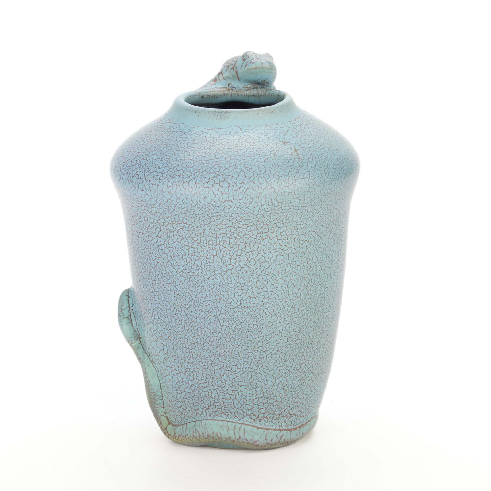 Weller Pottery Fru-Russet "Etna" Frog & Snake Vase - 2