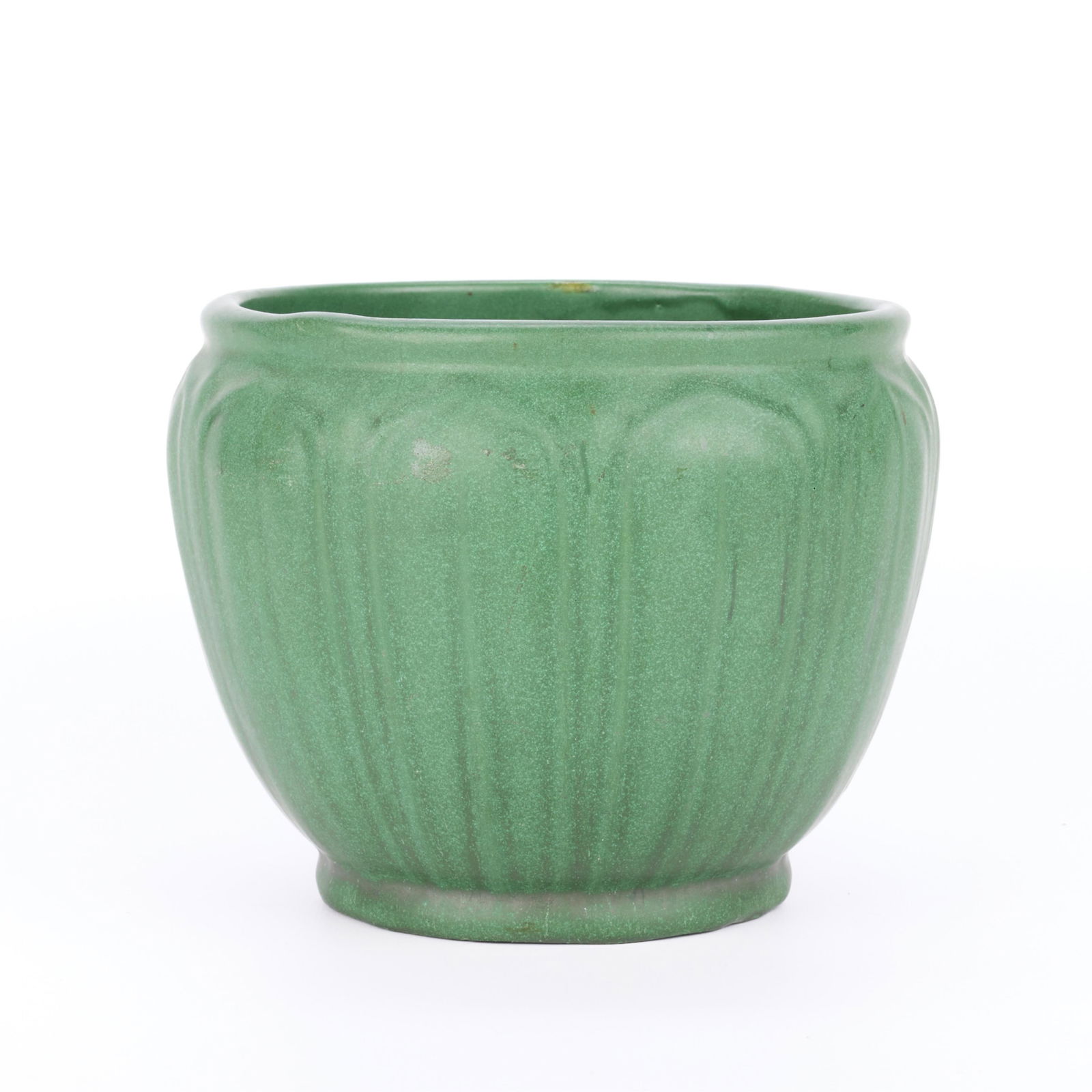 Weller Art Pottery Matte Green "Bedford" Pot (1 of 4)