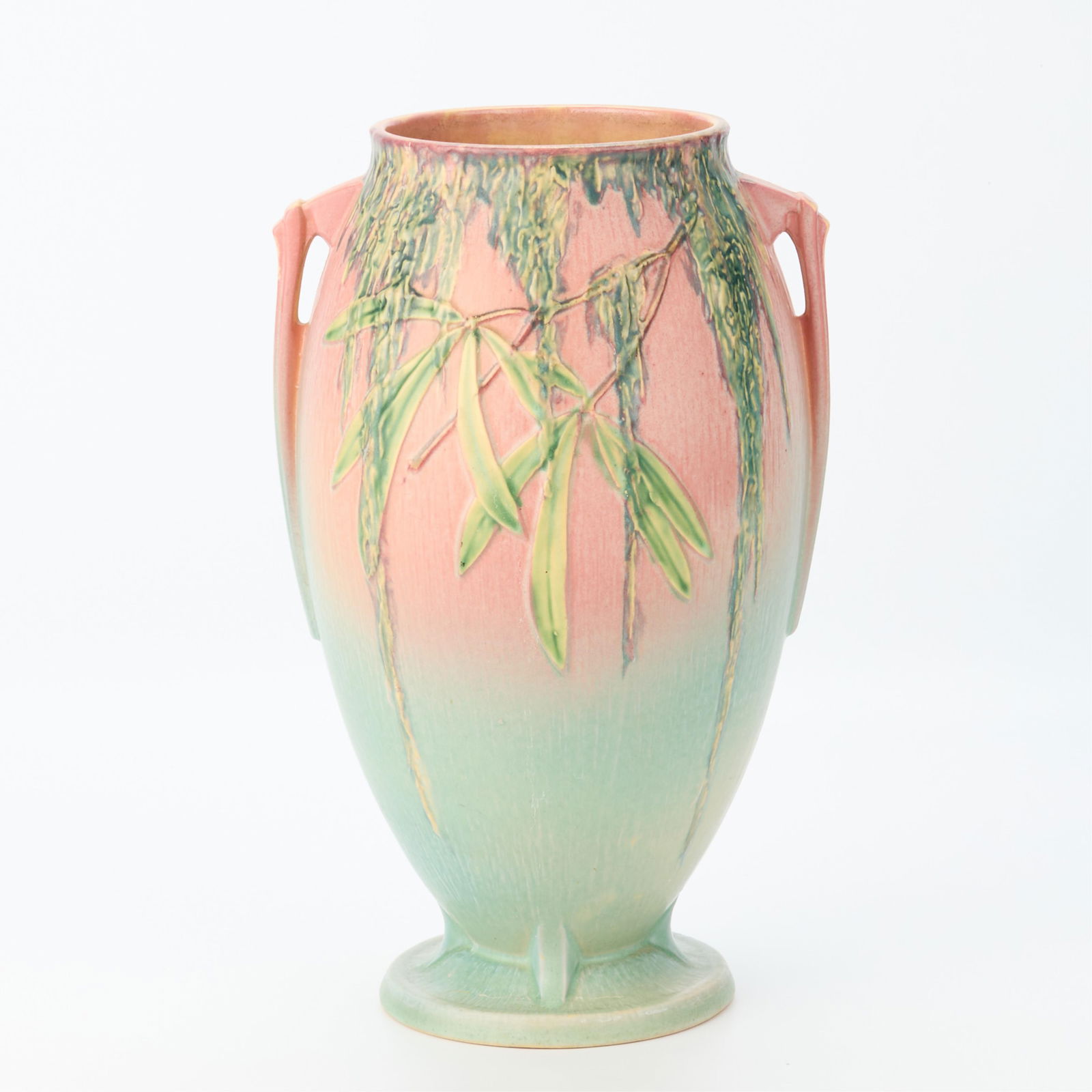 Roseville Pottery "Moss" 786-14 Amphora Floor Vase (1 of 8)