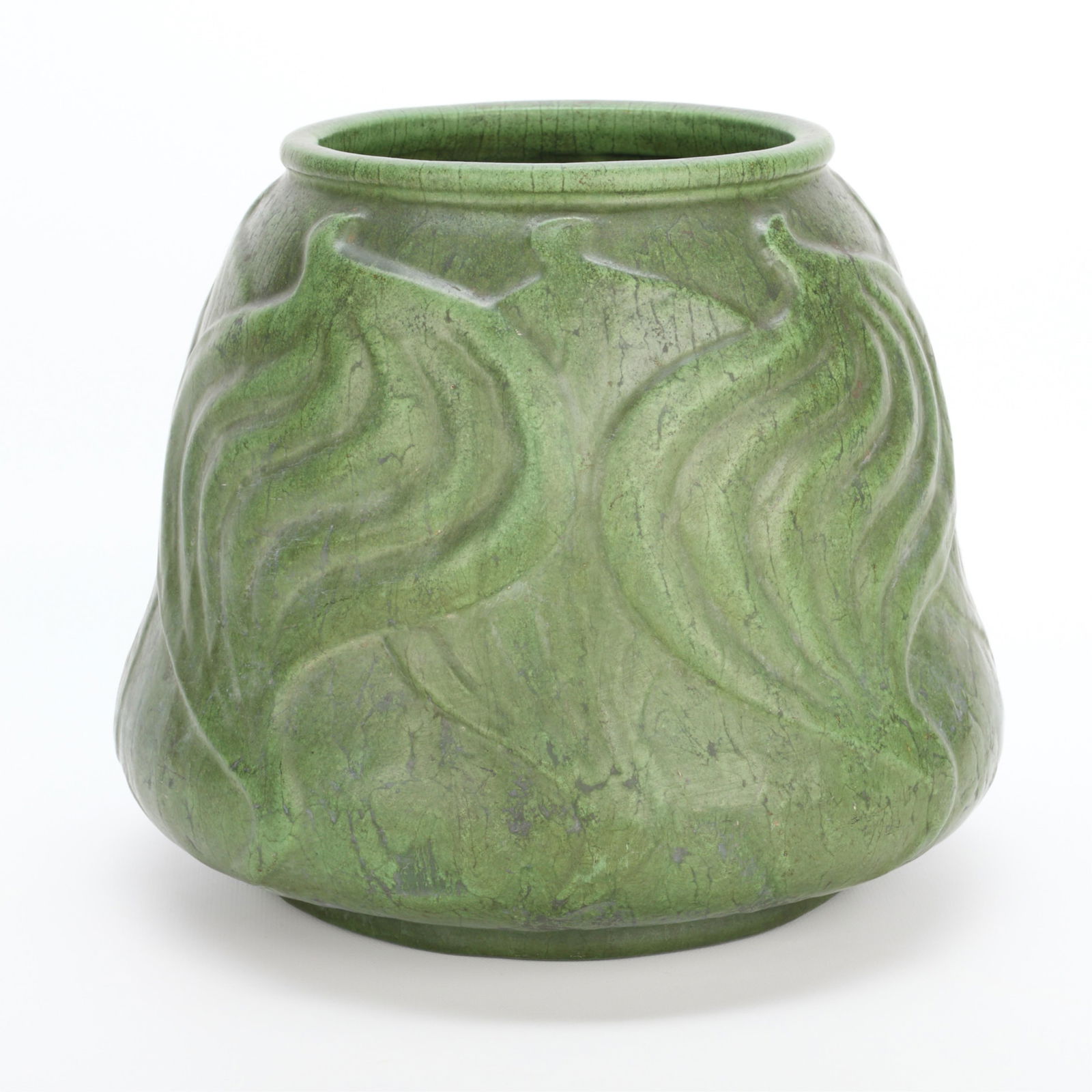 Roseville Rozane Art Pottery "Egypto" Green Vase (1 of 4)