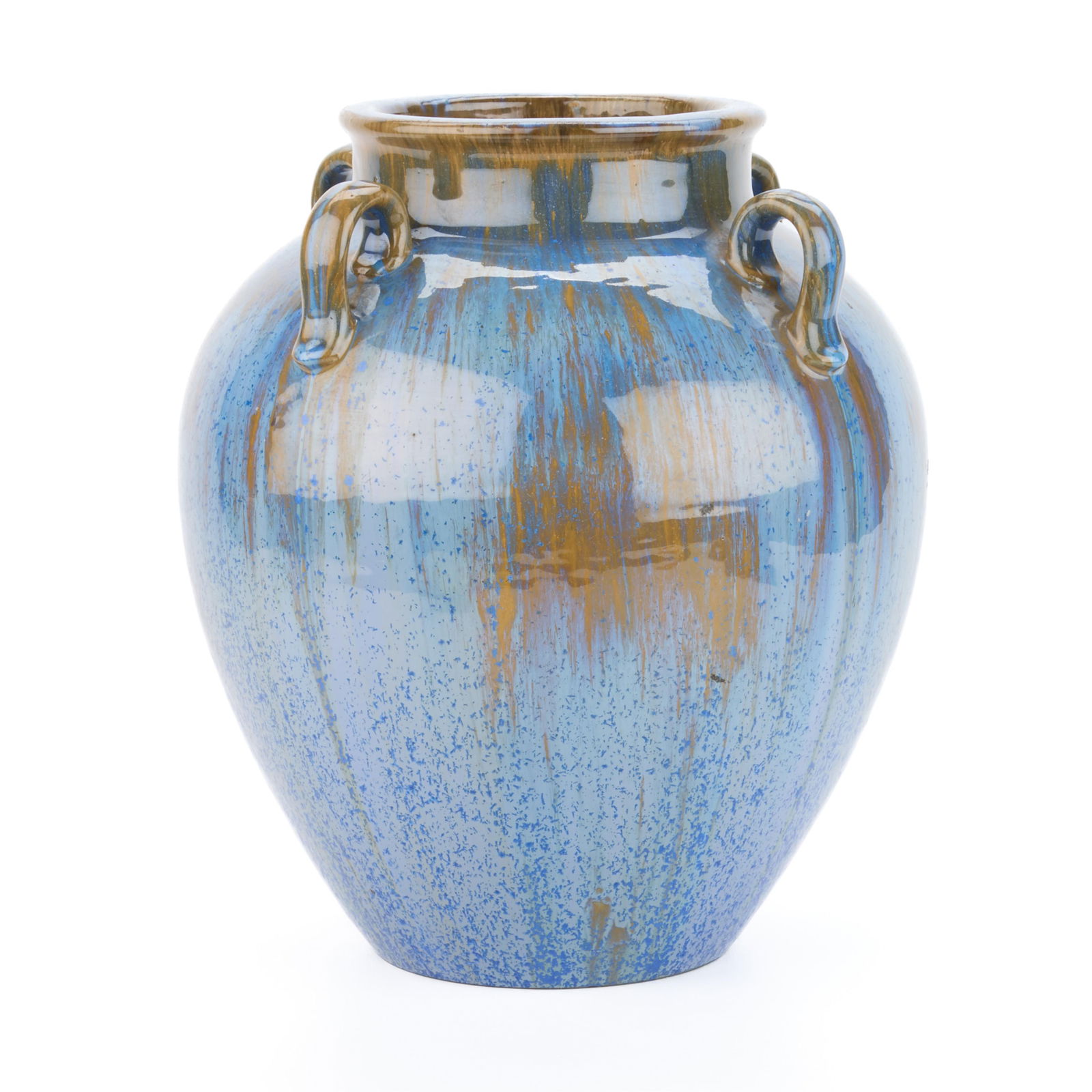 Fulper Pottery Co. 4-Handled Crystalline Vase (1 of 5)