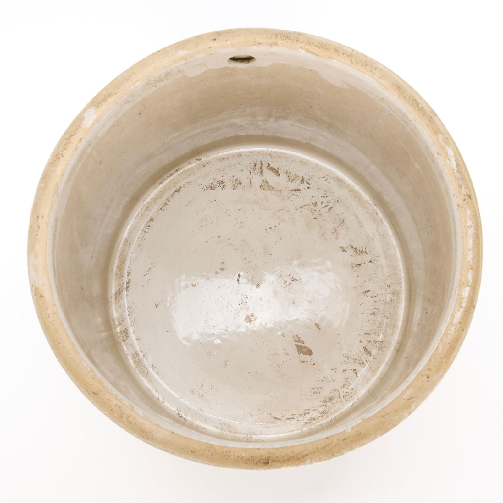 Large Red Wing Pottery Brushware Bread Crock - 6