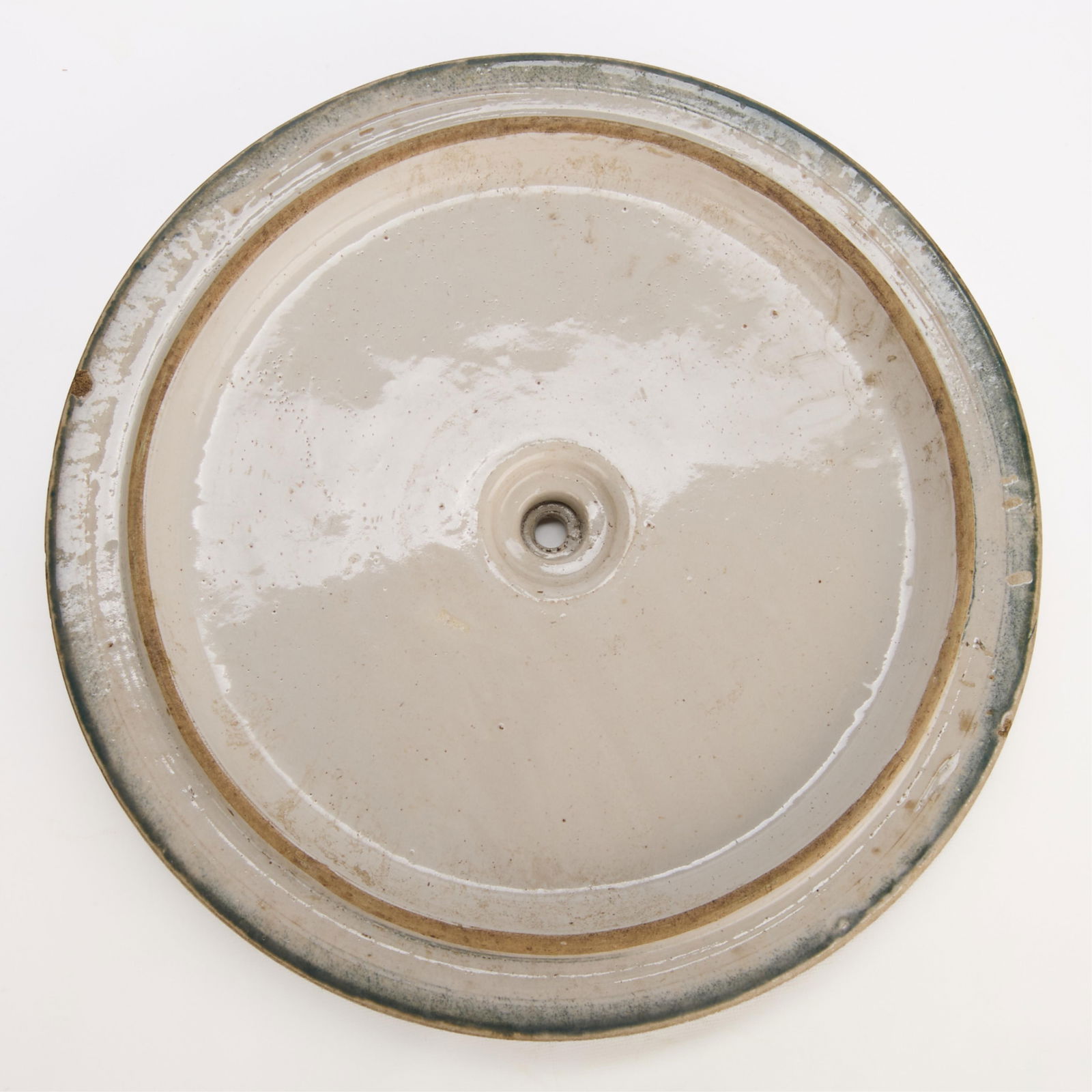 Large Red Wing Pottery Brushware Bread Crock - 8