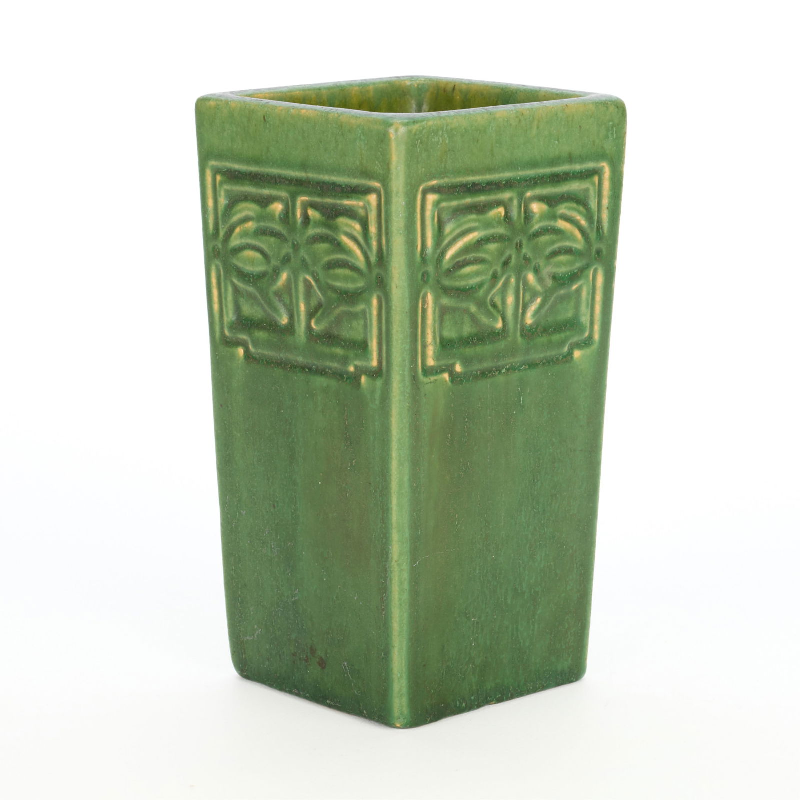Handicraft Guild Arts & Crafts Ceramic Green Vase (1 of 5)