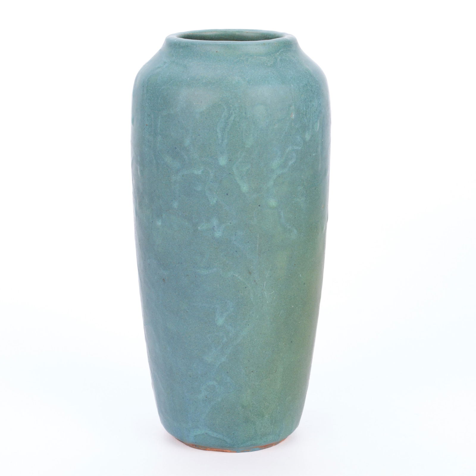 Arts & Crafts Ceramic Blue Drip Glaze Vase (1 of 4)