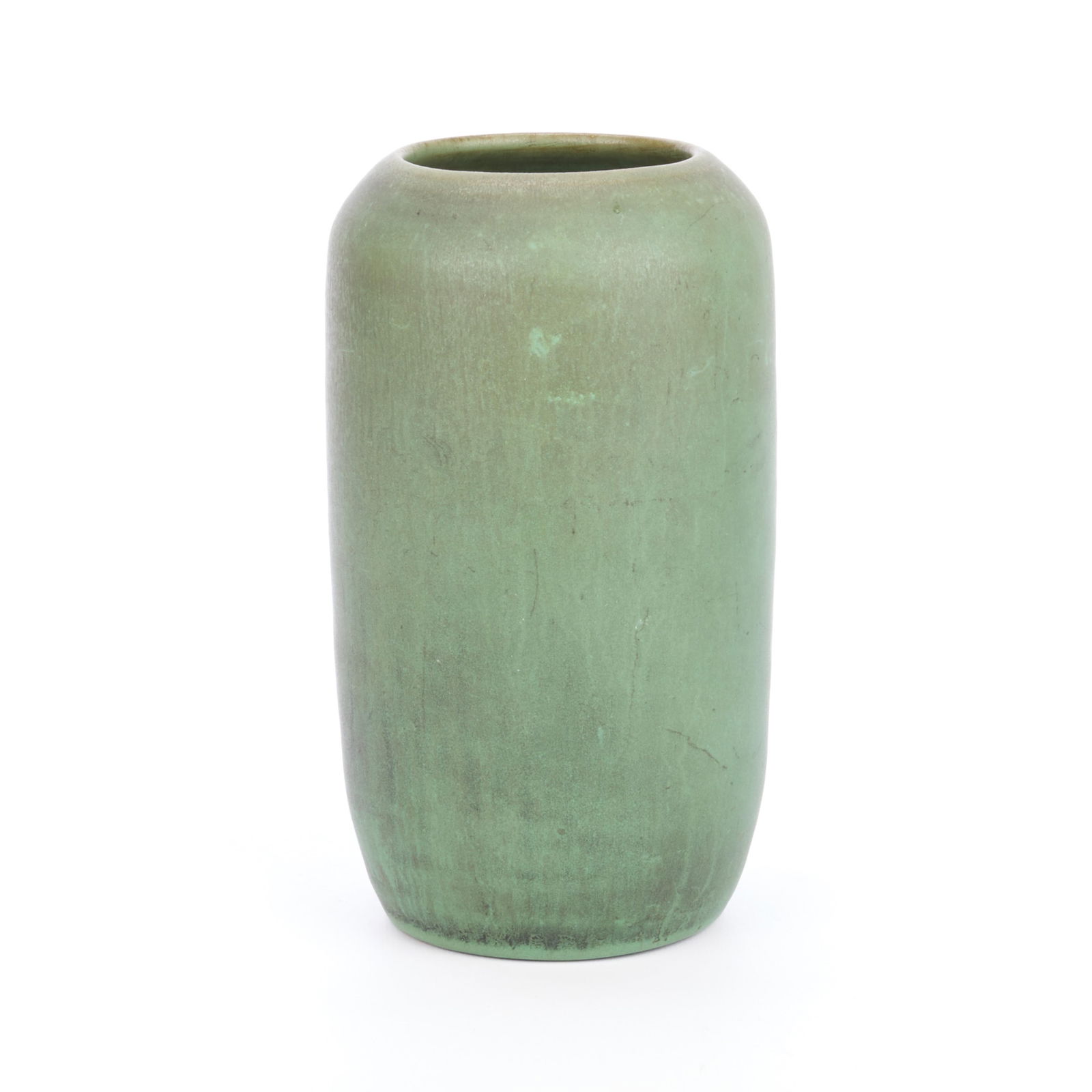 Arts & Crafts Ceramic Matte Green Vase (1 of 4)