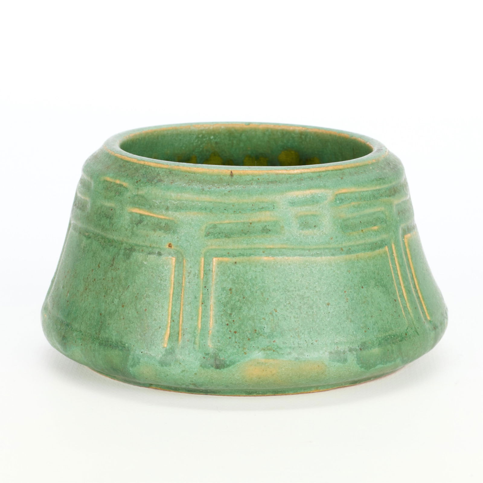 Handicraft Guild Arts & Crafts Ceramic Green Vase (1 of 5)