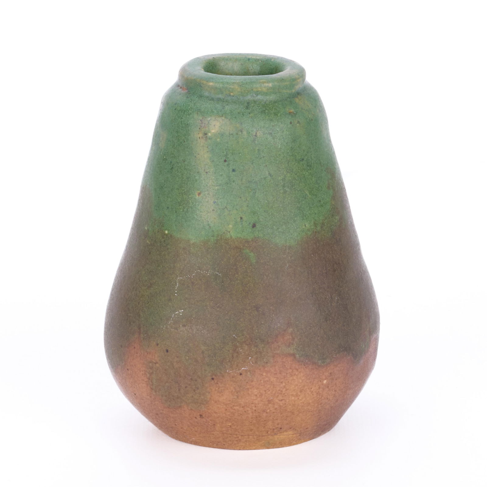 Arts & Crafts Matte Green Pottery Bud Vase (1 of 5)