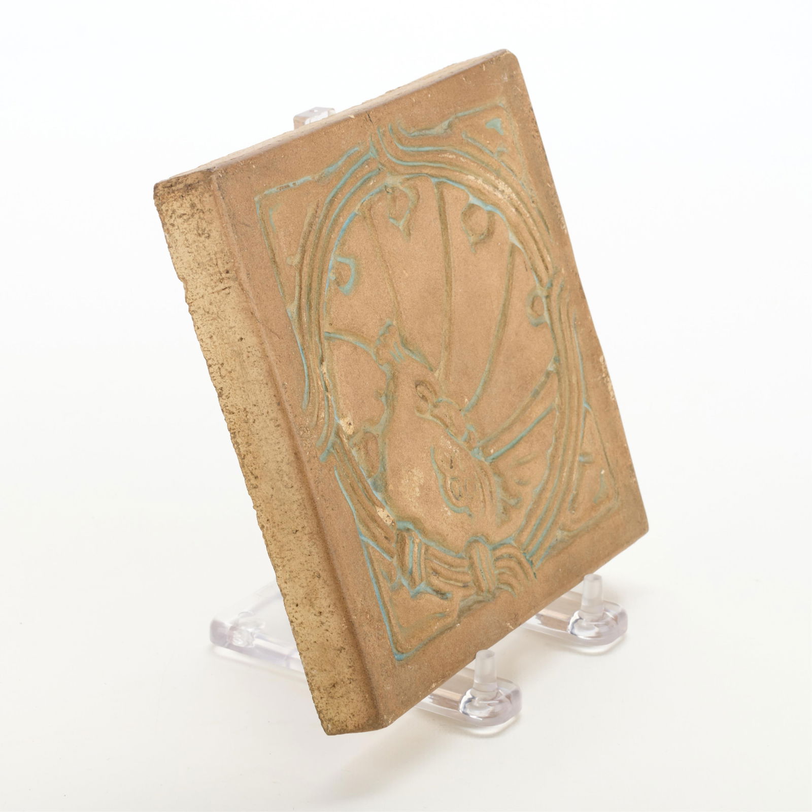 Ernest Batchelder Ceramic Peacock Tile - 3
