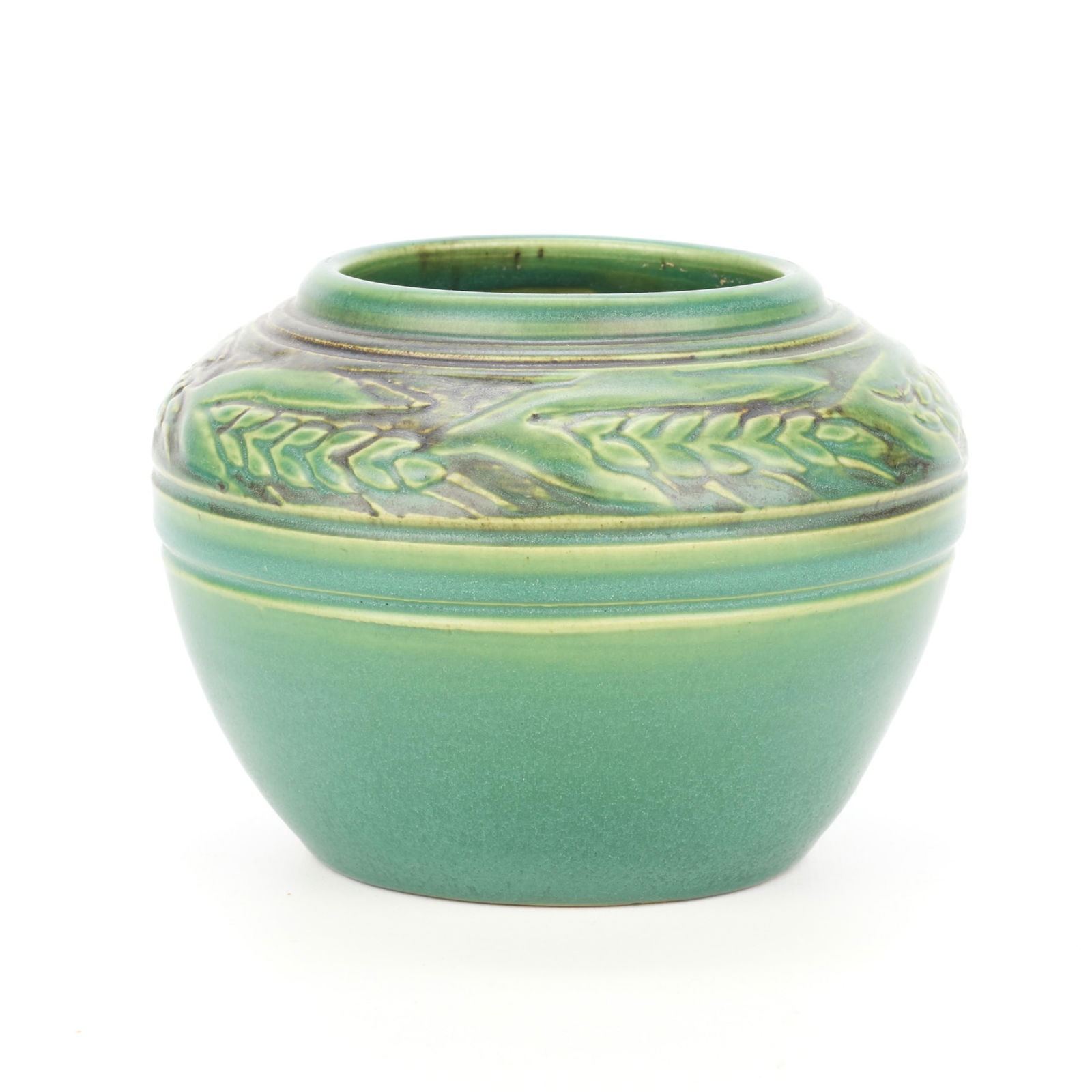Flora Huckfield NDSM Green "Wheat" Pottery Vase (1 of 5)