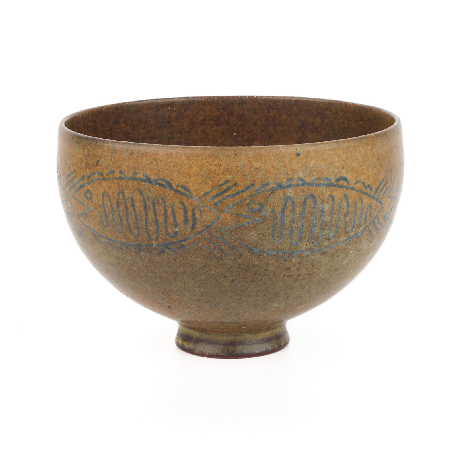 Edwin & Mary Scheier Studio Pottery Fish Vessel (1 of 4)