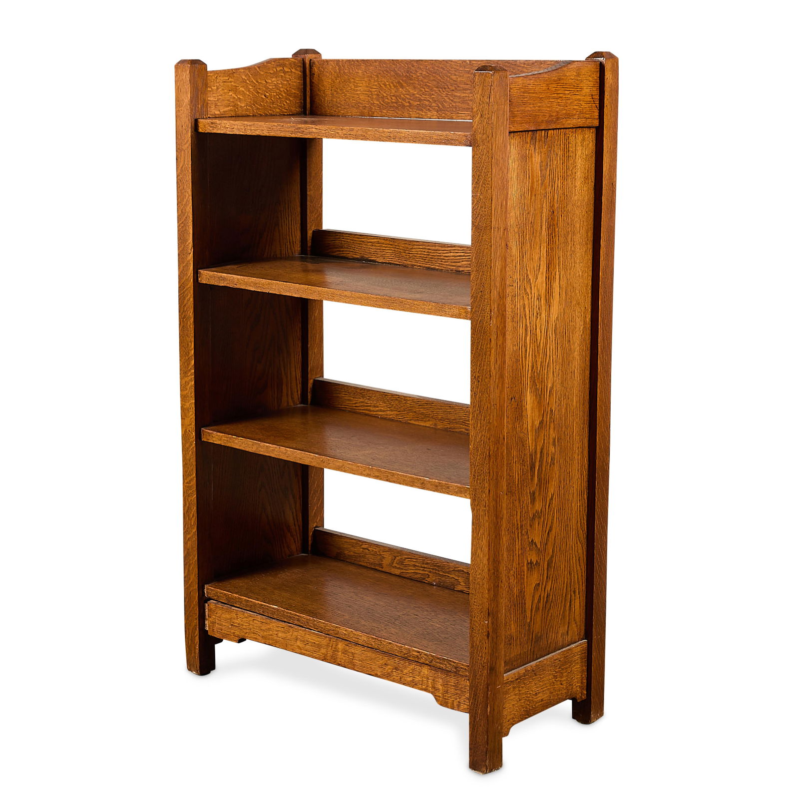 Arts & Crafts Mission Oak Style Wood Bookshelf (1 of 5)