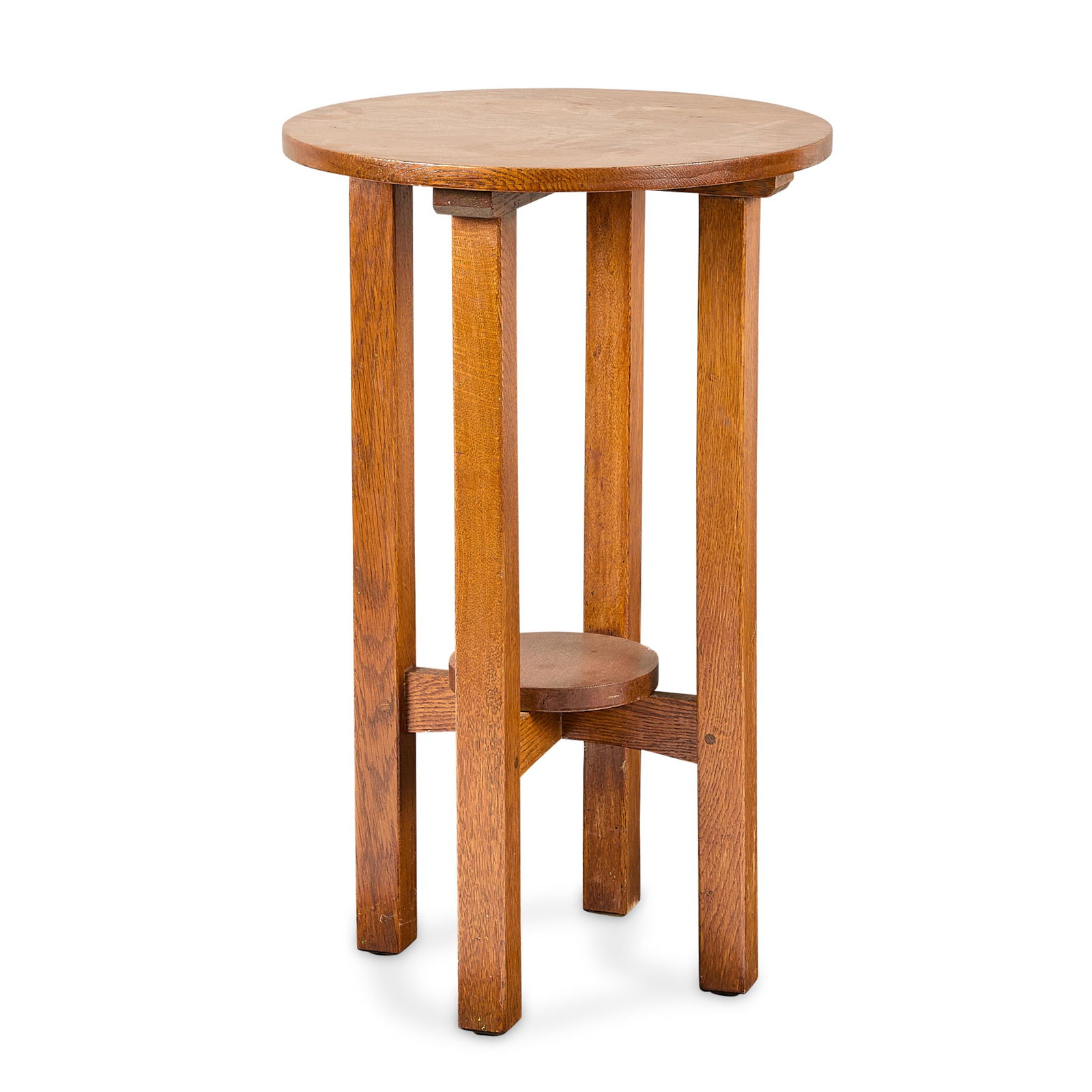 Stickley Arts and Crafts No. 573 Oak Taboret Table (1 of 4)