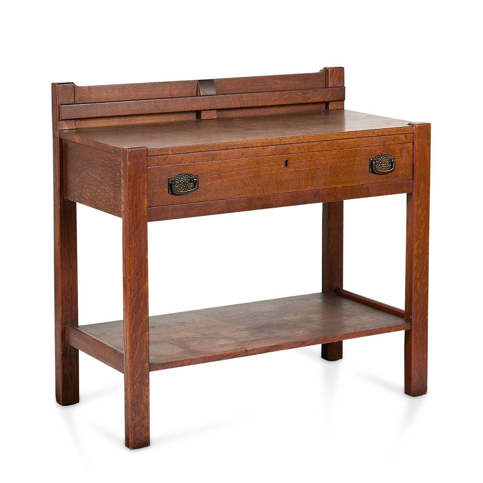 Style of Roycroft Arts & Crafts Oak Serving Table (1 of 7)