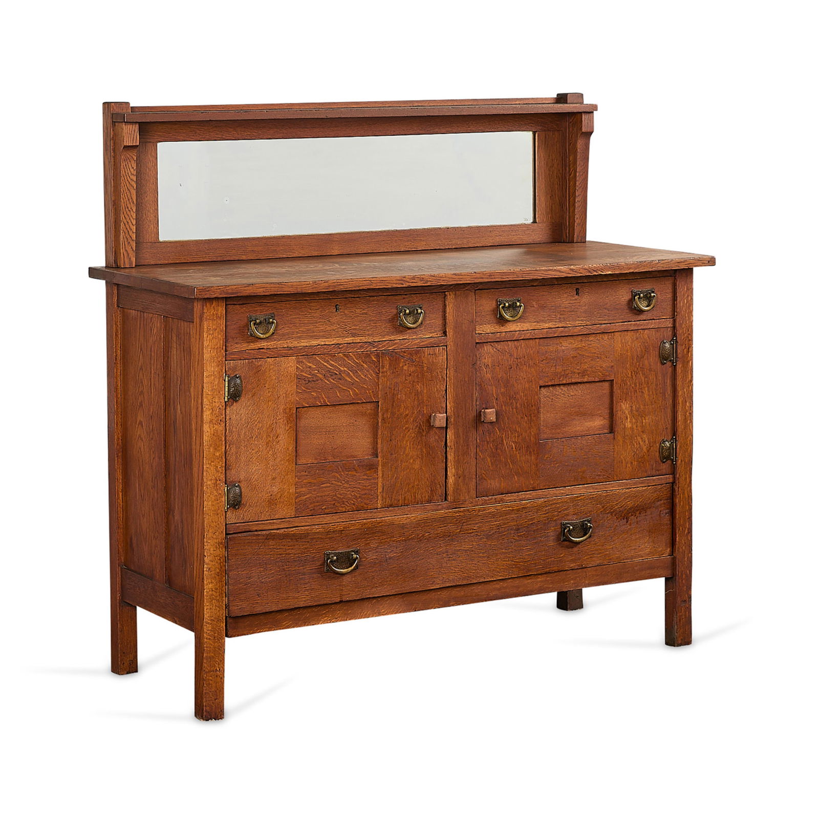 Stickley Quaint Mirror w/ Arts & Crafts Sideboard (1 of 9)